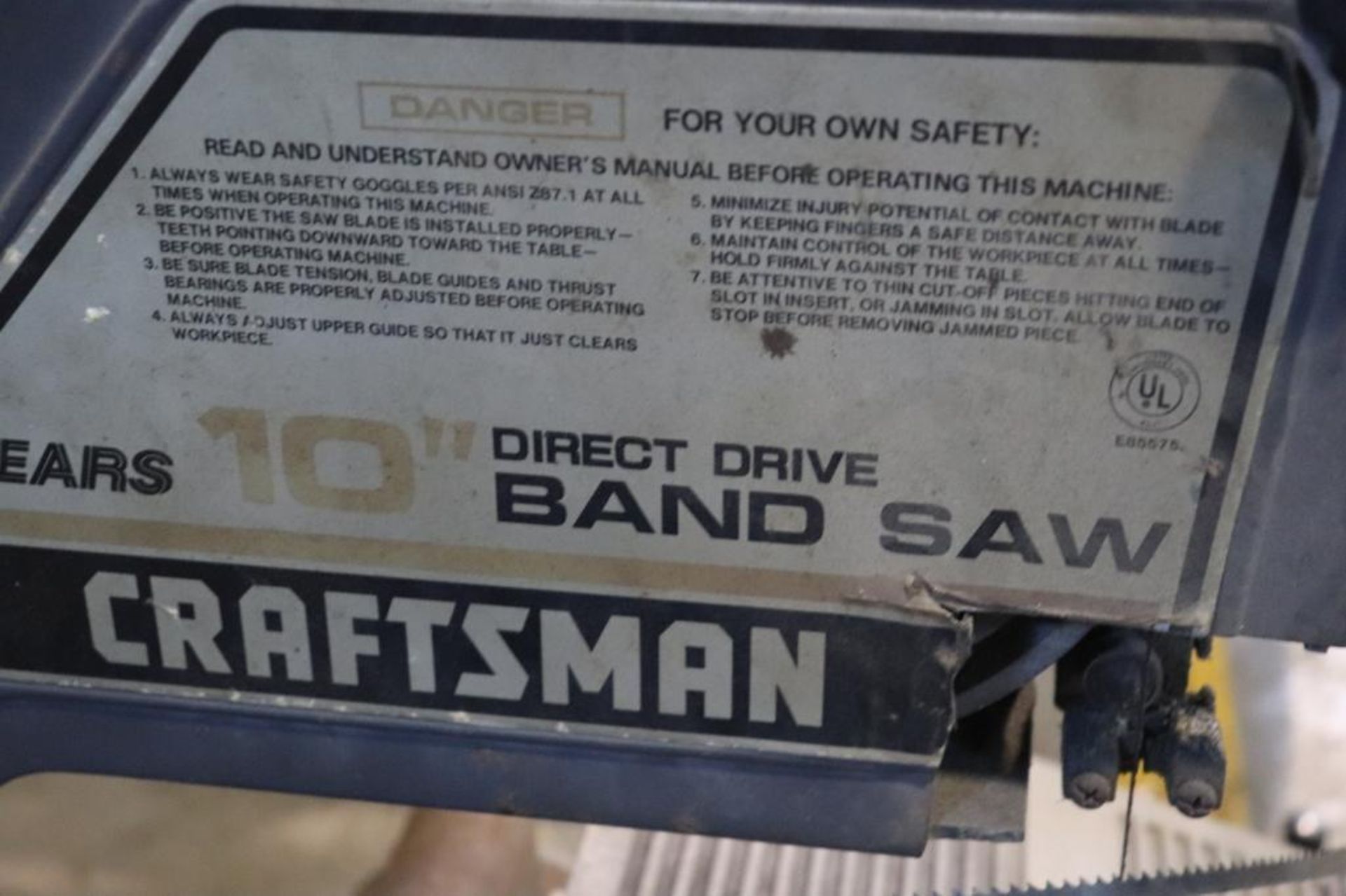 Craftsman 10" band saw - Image 3 of 4