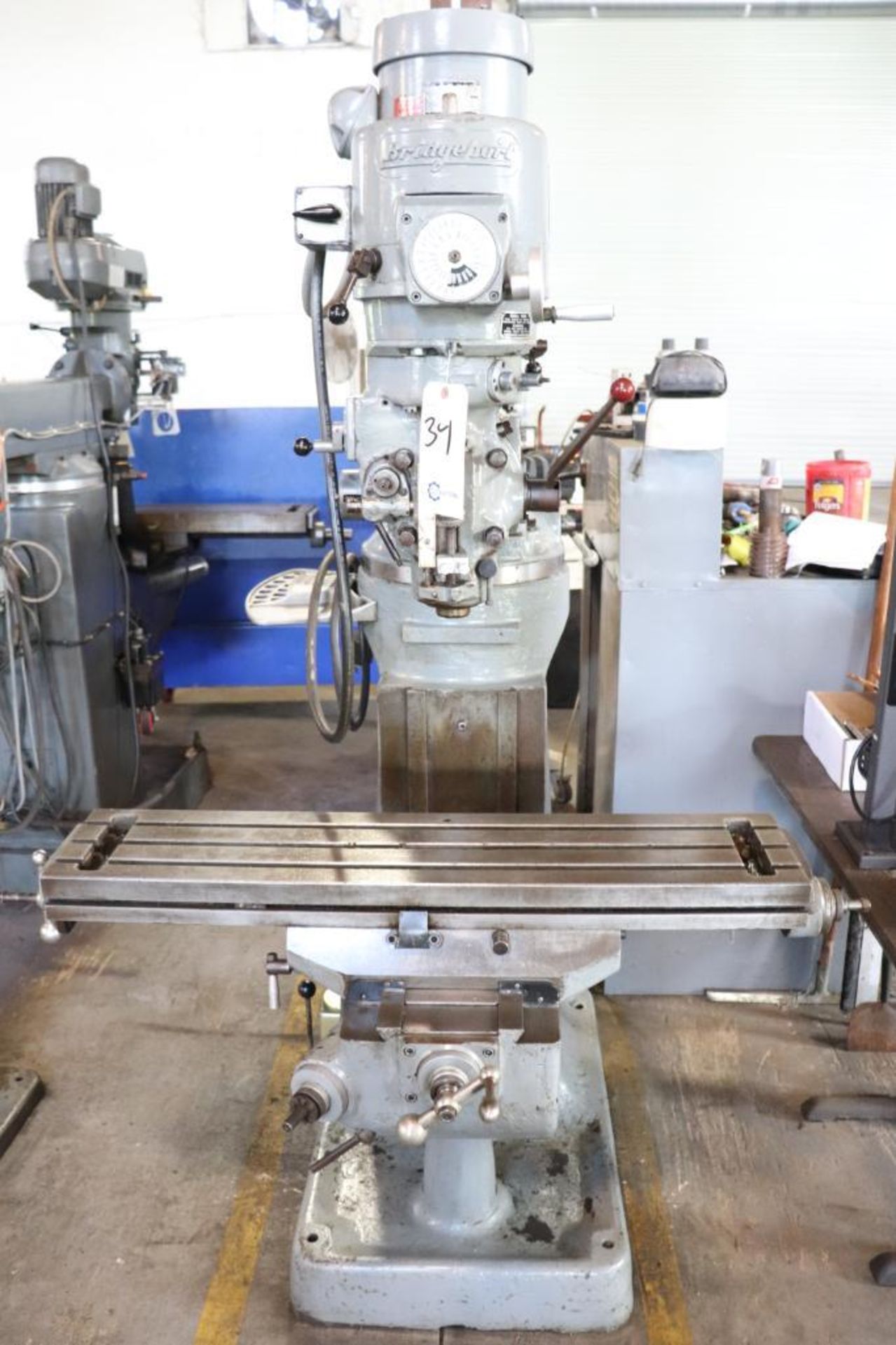 Import milling machine w/ Bridgeport head - Image 3 of 13