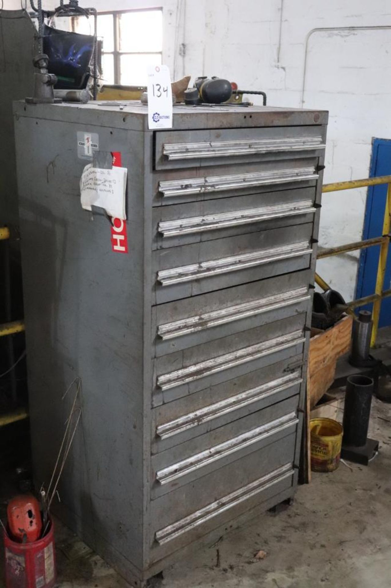 Tooling cabinet w/ welding accessories