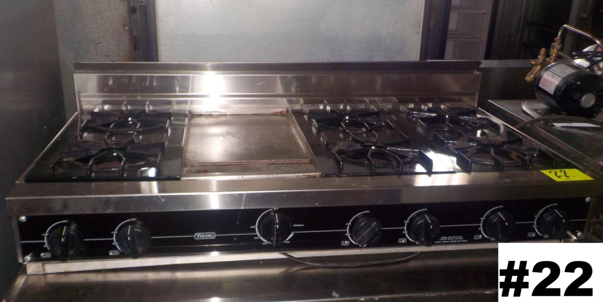 VIKING, COMBINATION 6 BURNER &GRIDDLE, COUNTER MODEL GAS, RANGE