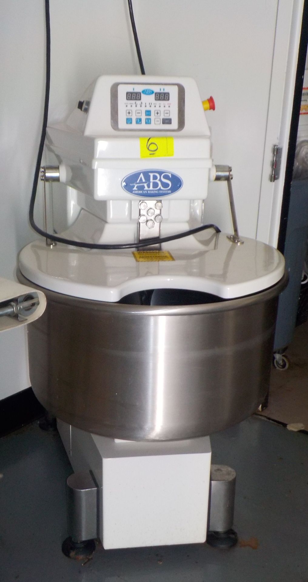 New! Spiral Dough Mixer, ABS Model ABSFBM-80T, 220V, 3 Ph.,110#sFlour, 2 speed,, 166 lbs ofdough (