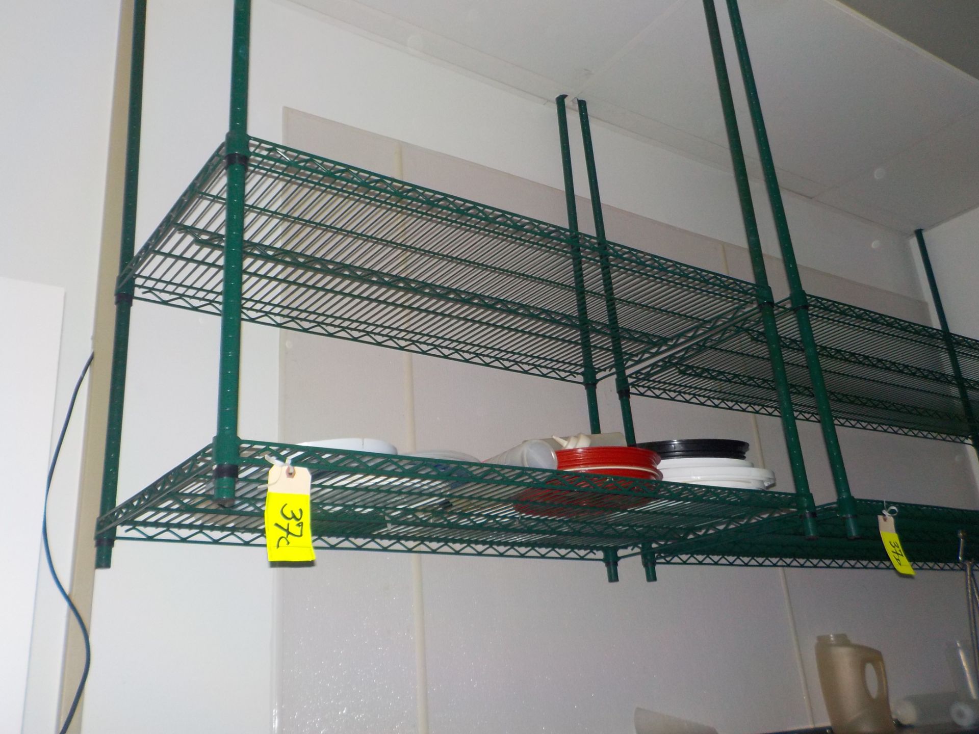 Shelving, Coated 6’ X 2’ 2 Tier, Ceiling Mount