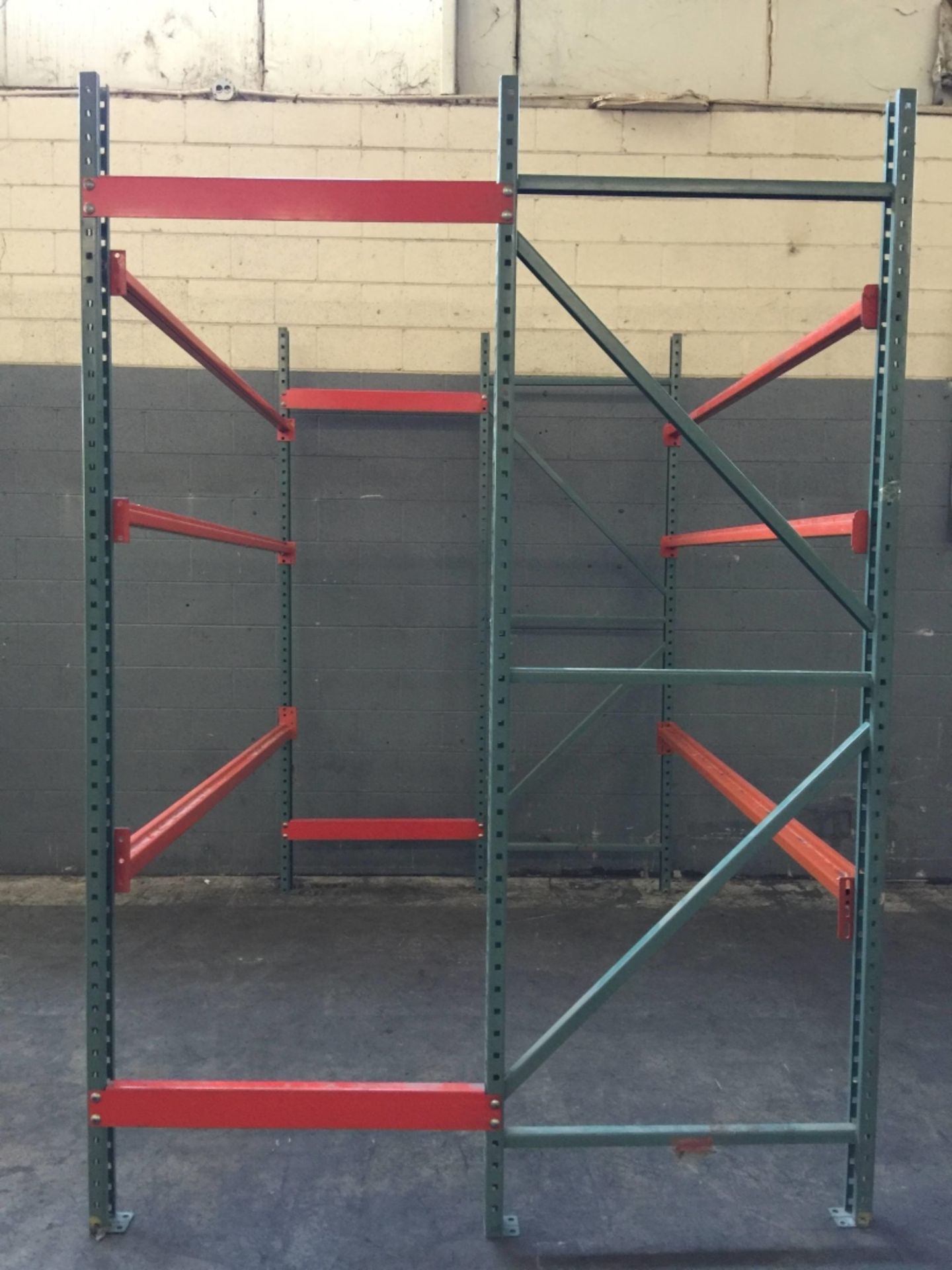 Teardrop Pallet Rack Section 102" x 72" - Image 2 of 5