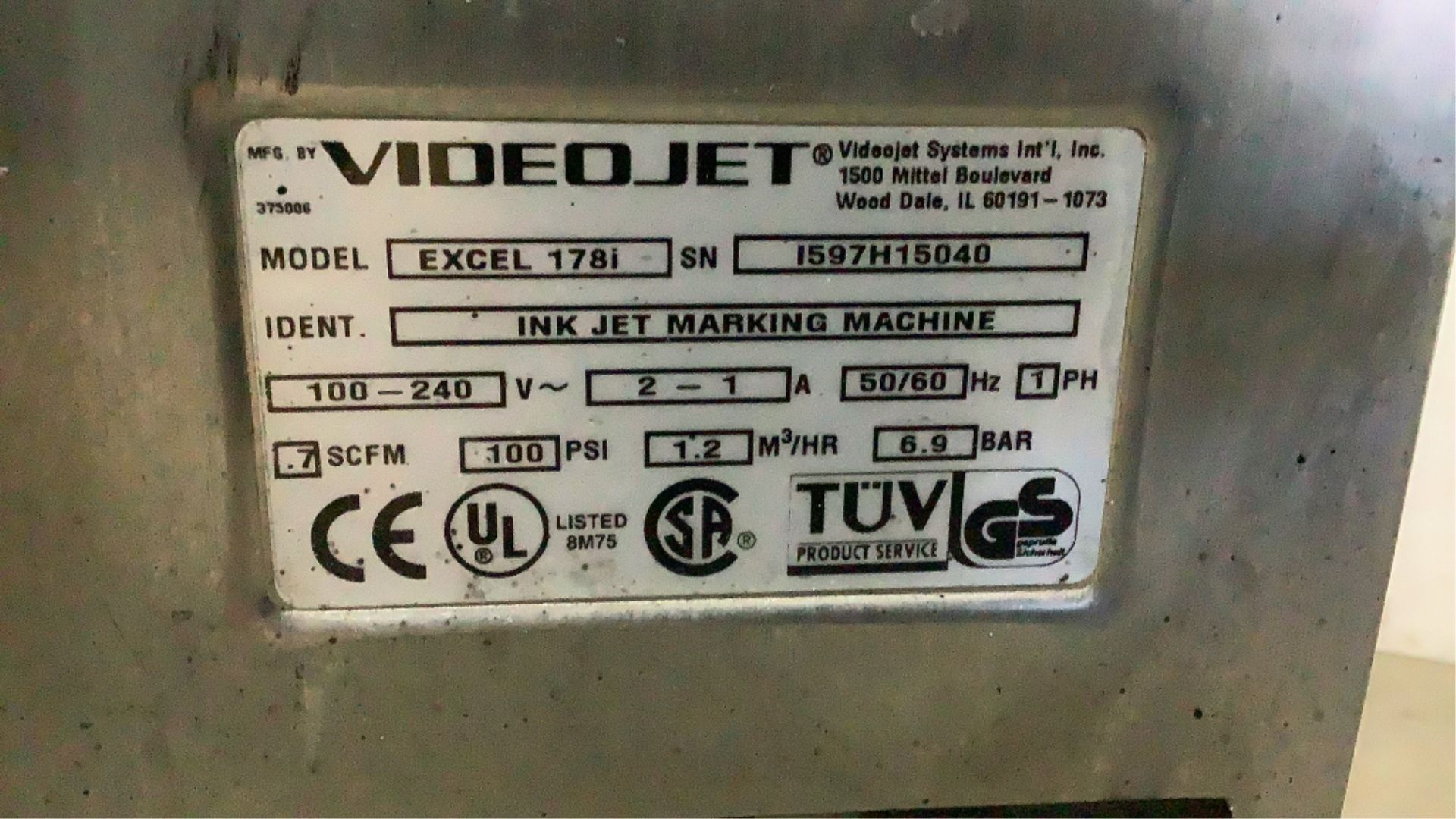 Non-Working Videojet Ink Jet Printer- - Image 16 of 18