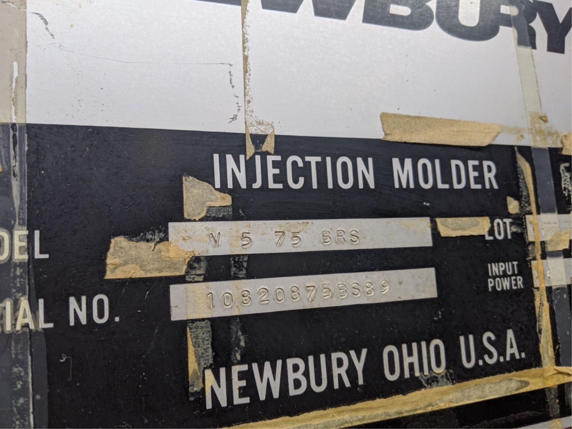 75 Ton Injection Molder Newbury V5-75-BRS- - Image 4 of 9
