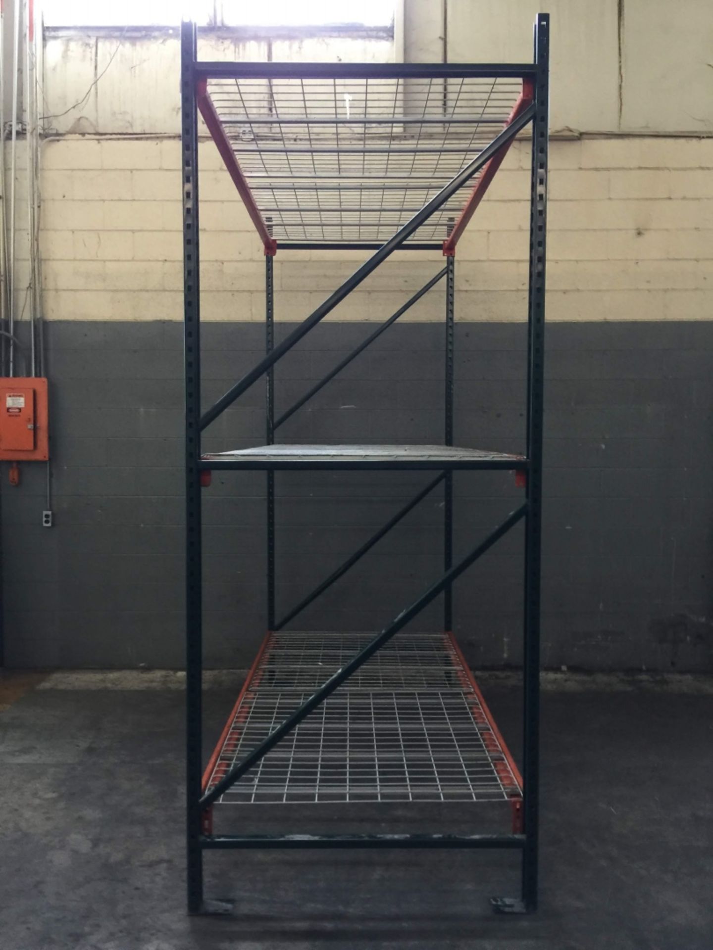 Teardrop Pallet Rack Section 102" x 48" - Image 2 of 4