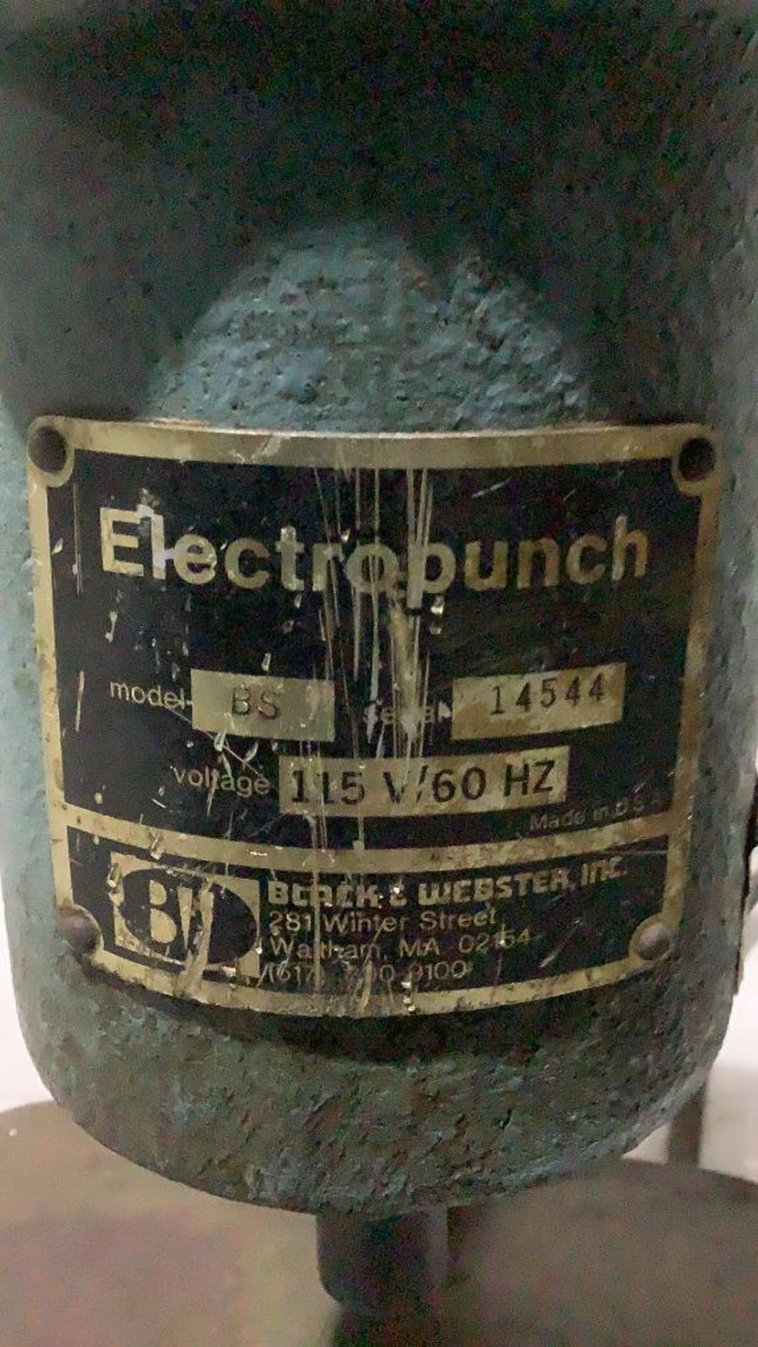 Electropunch Machine w/ Table- - Image 9 of 14