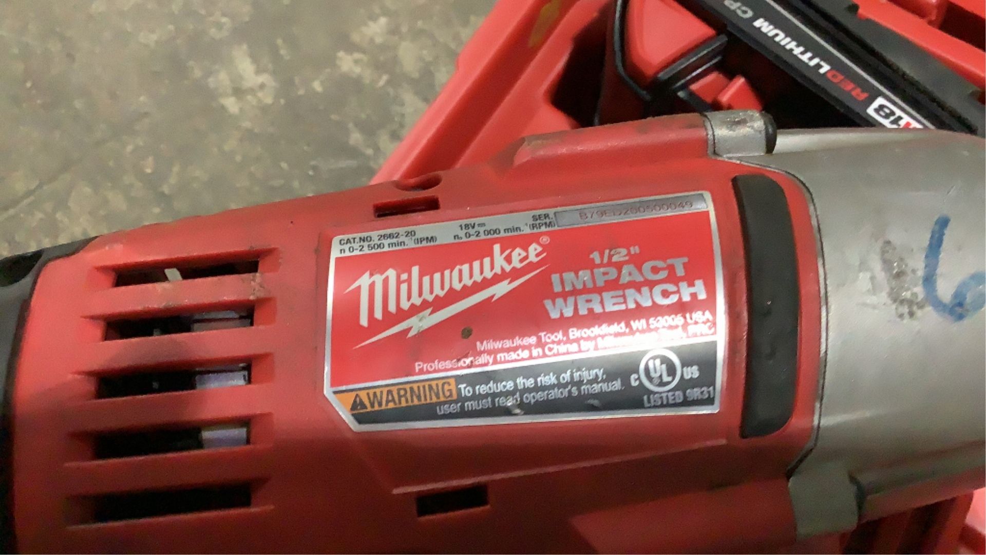 Milwaukee Cordless 1/2" Impact Wrench - Image 10 of 10