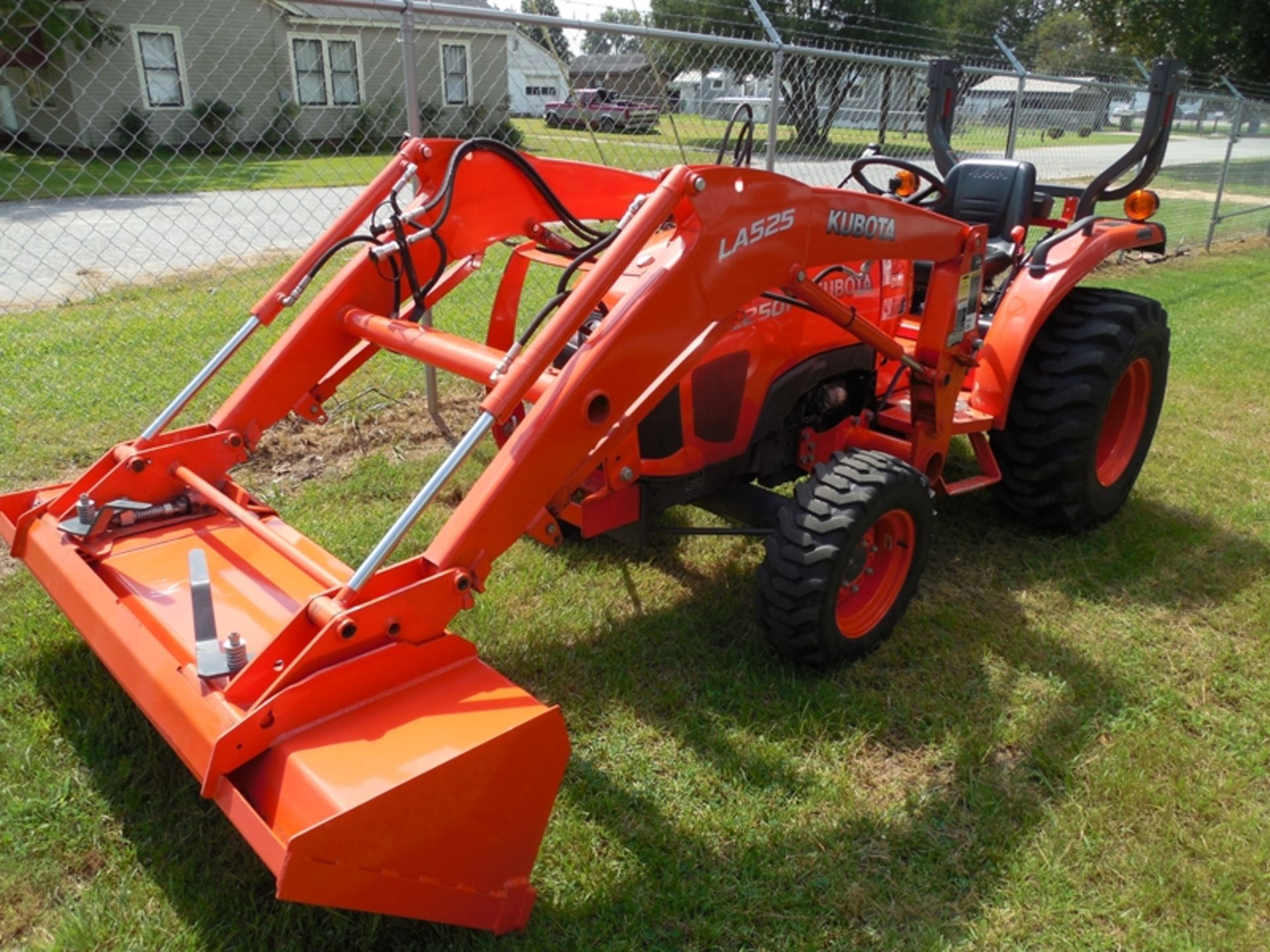 2018 Kubota L2501D Tractor ser# 74956 wLA525 loader, 4wd, 138 hours, electric over hydraulic switch