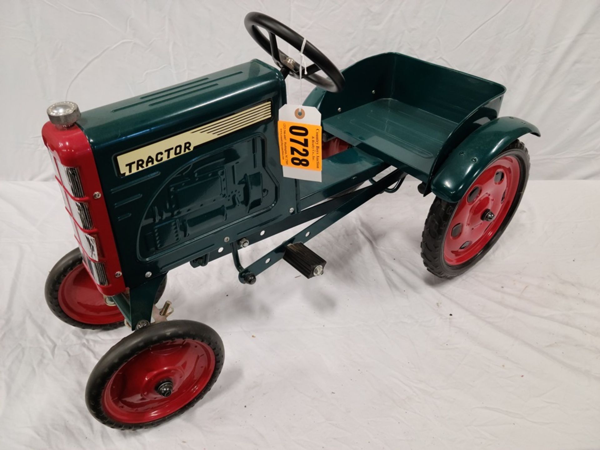 emerald green "Tractor" tricycle pedal tractor