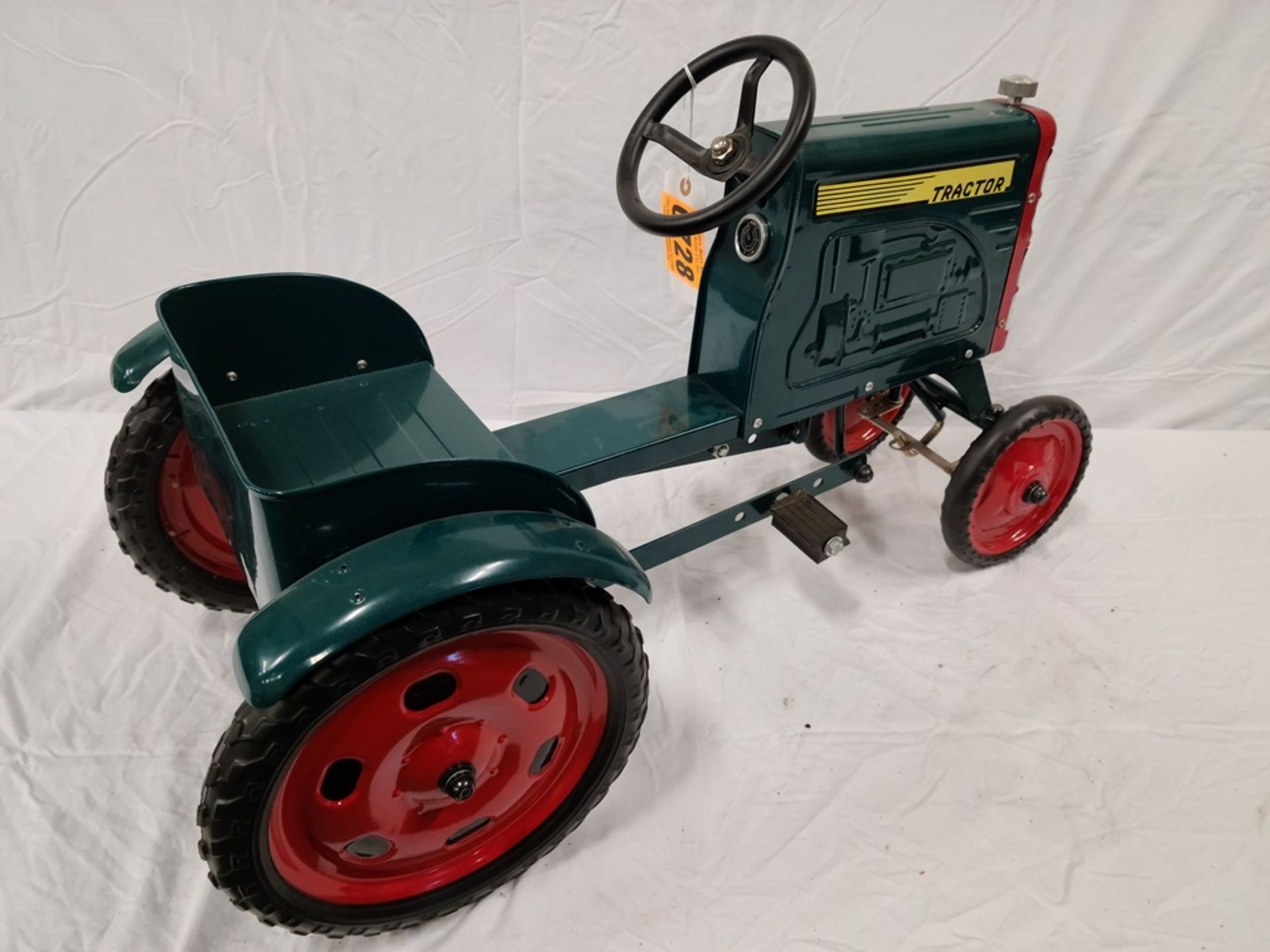 emerald green "Tractor" tricycle pedal tractor - Image 2 of 2