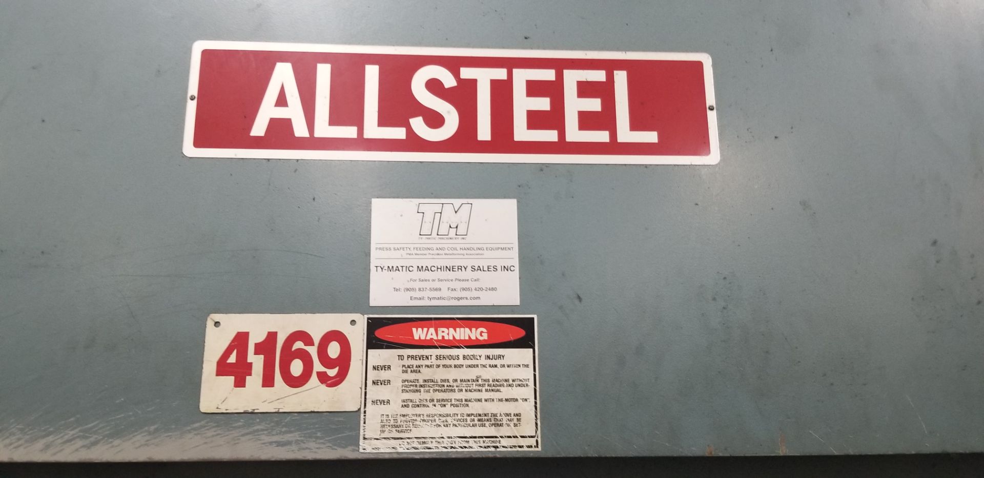 ALLSTEEL 175-Ton x 12' Hydraulic Press Brake mod. 175-12 s/n: 20368 - Image 7 of 14