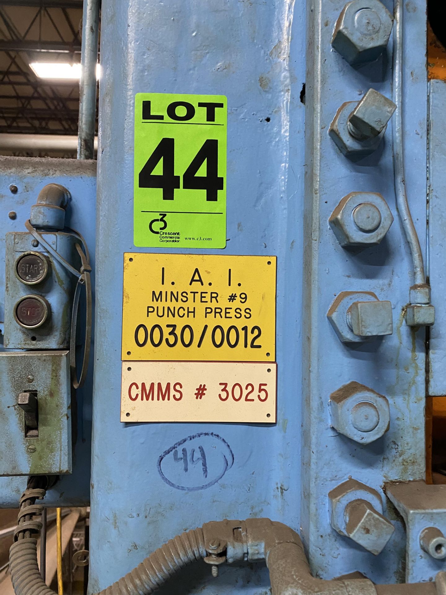 MINSTER 110-Ton Mechanical OBI Punch Press mod.No. 9 - Image 11 of 11