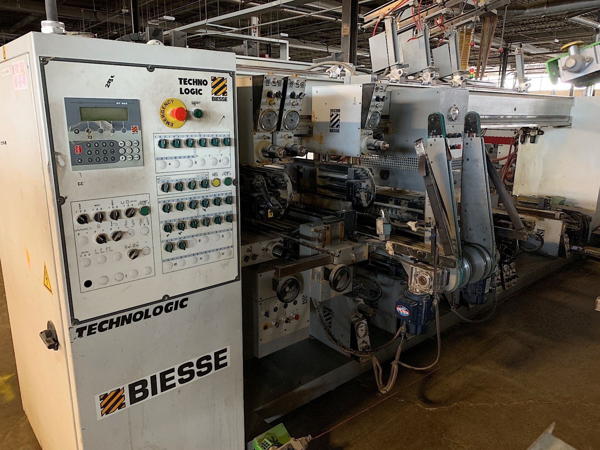 BIESSE (TECHNO LOGIC) FEED THROUGH DRILLING MACHINE