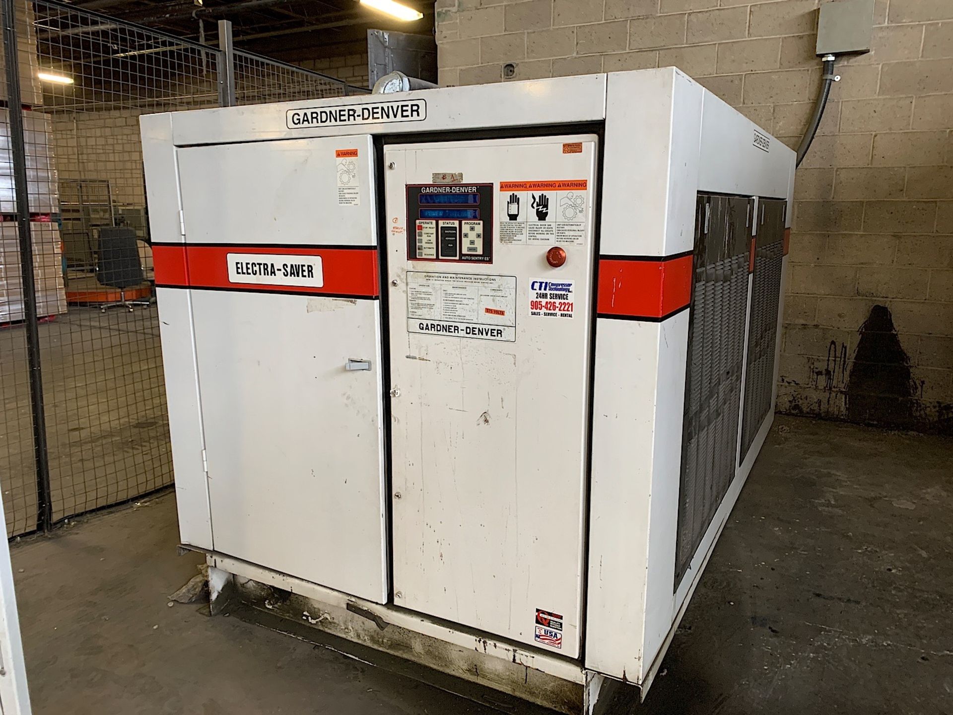 GARDNER-DENVER (EAQQNF) 125 HP ROTARY SCREW AIR COMPRESSOR