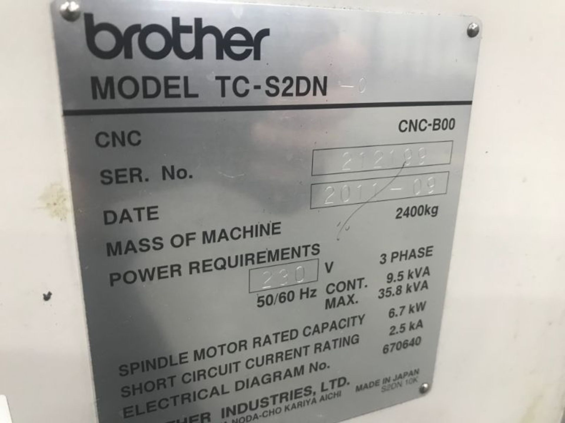 2011 Brother, TC-S2D-0