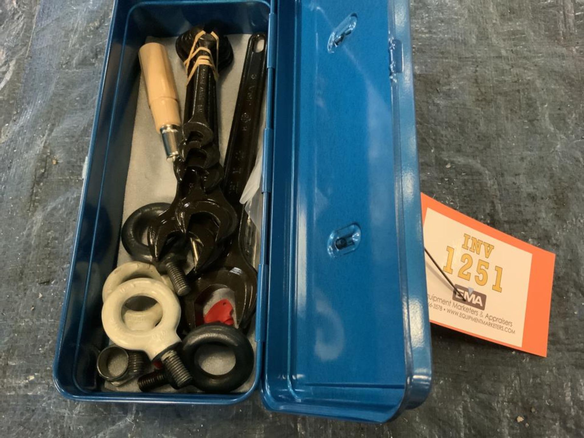 Blue Tool Box with Misc. Tools