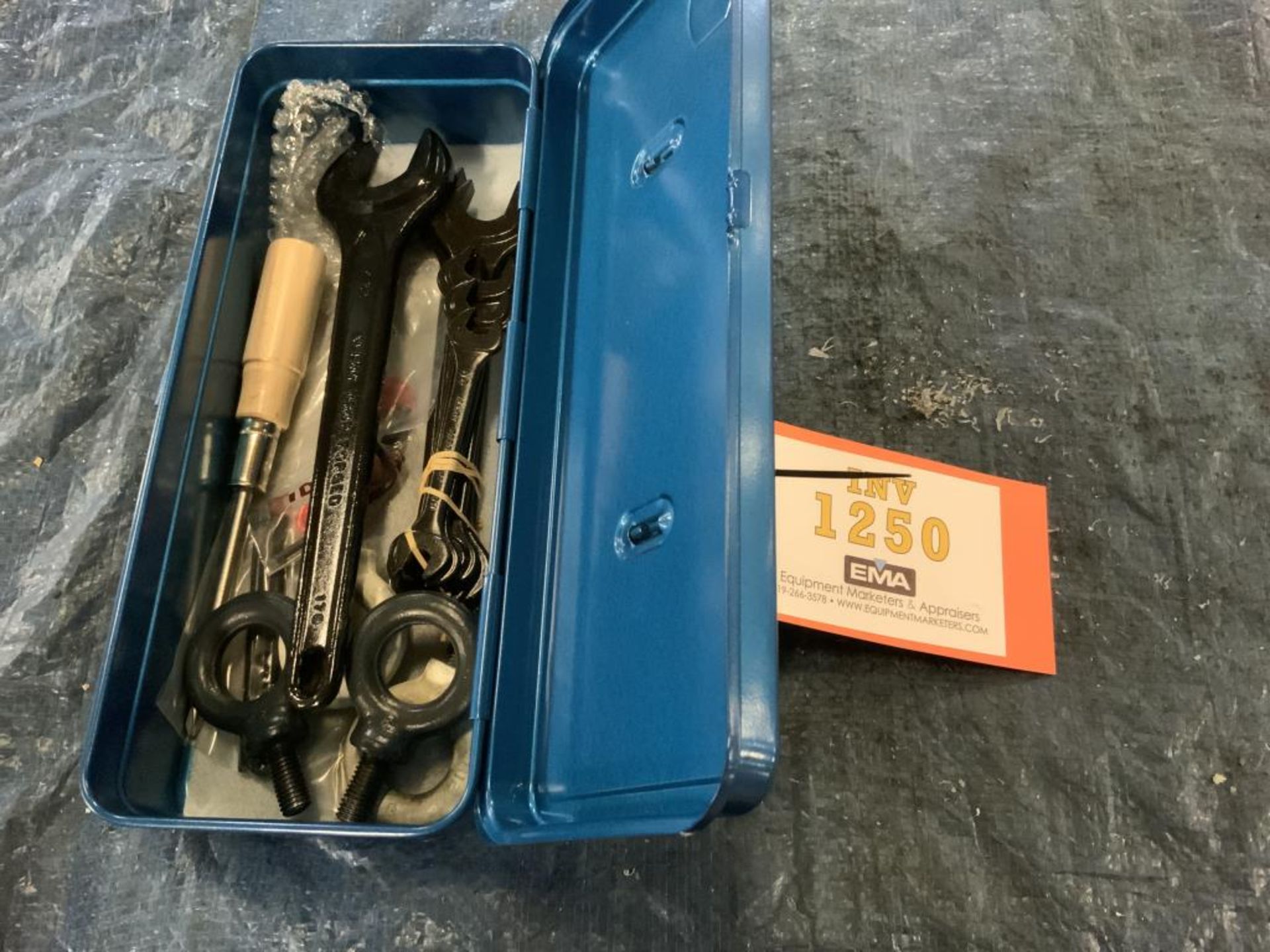 Blue Tool Box with Misc. Tools