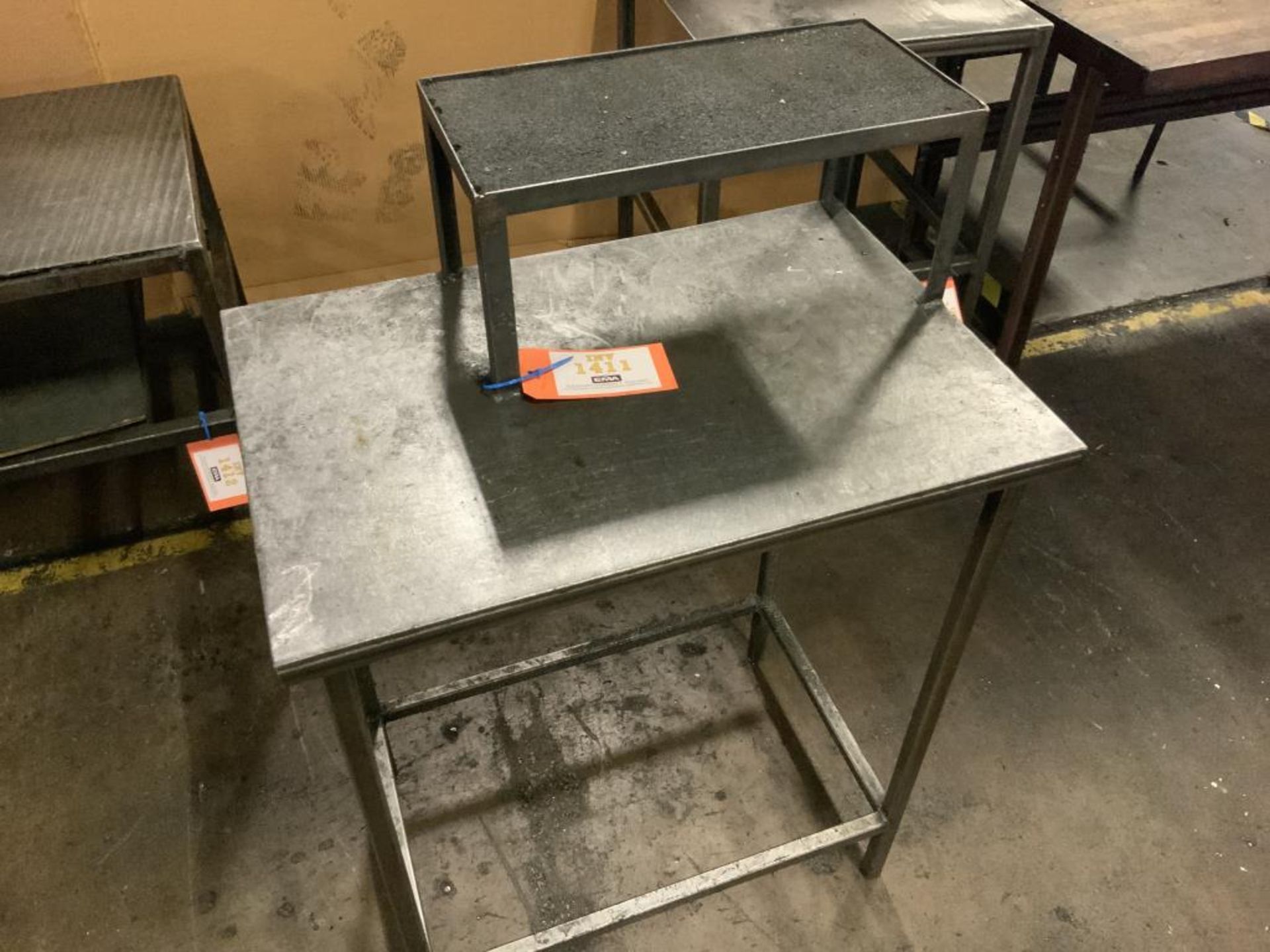 Steel Table with Upper Deck