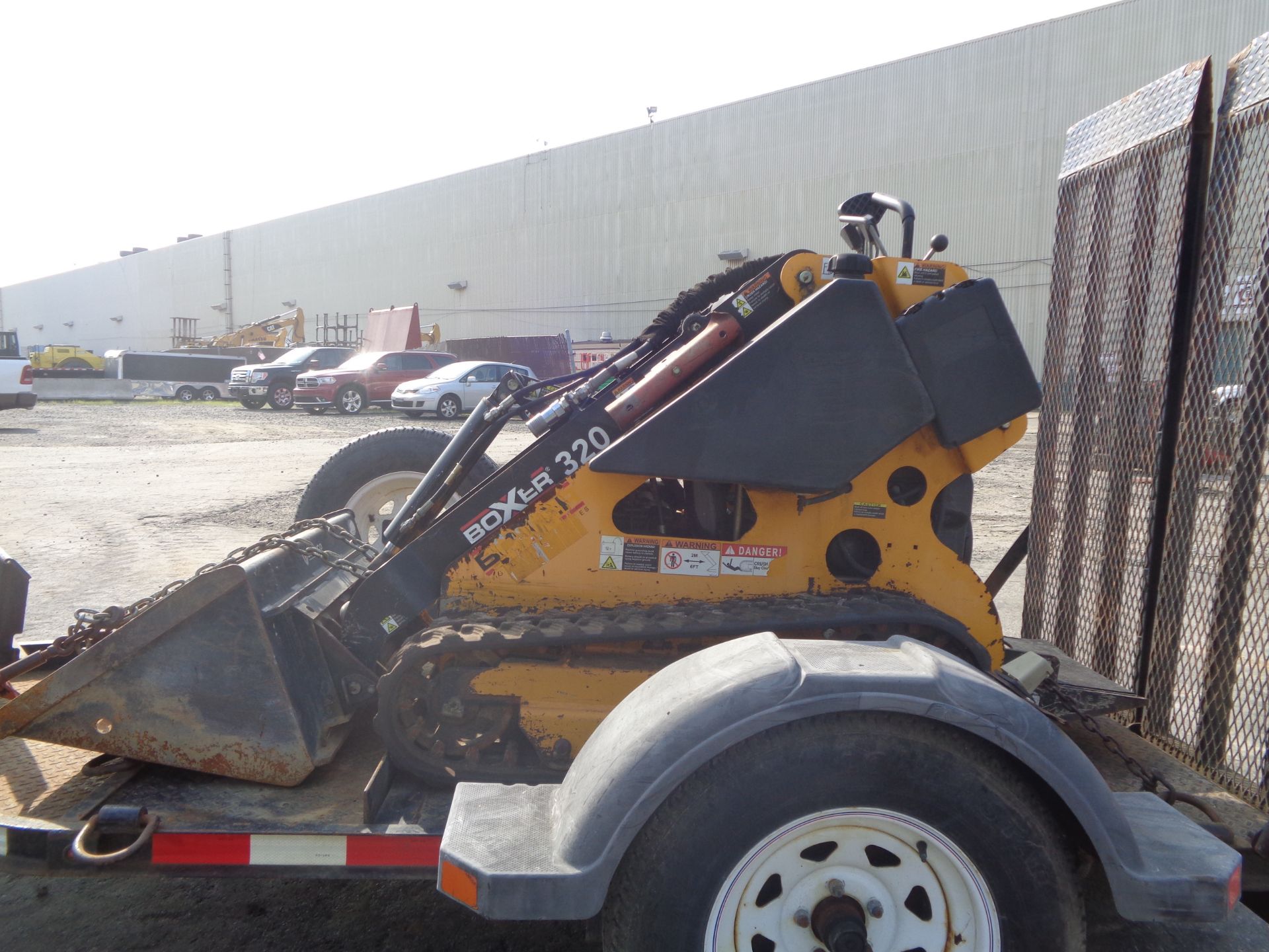 Boxer 320 Walk Behind Skid Steer with Trailer - Image 9 of 14