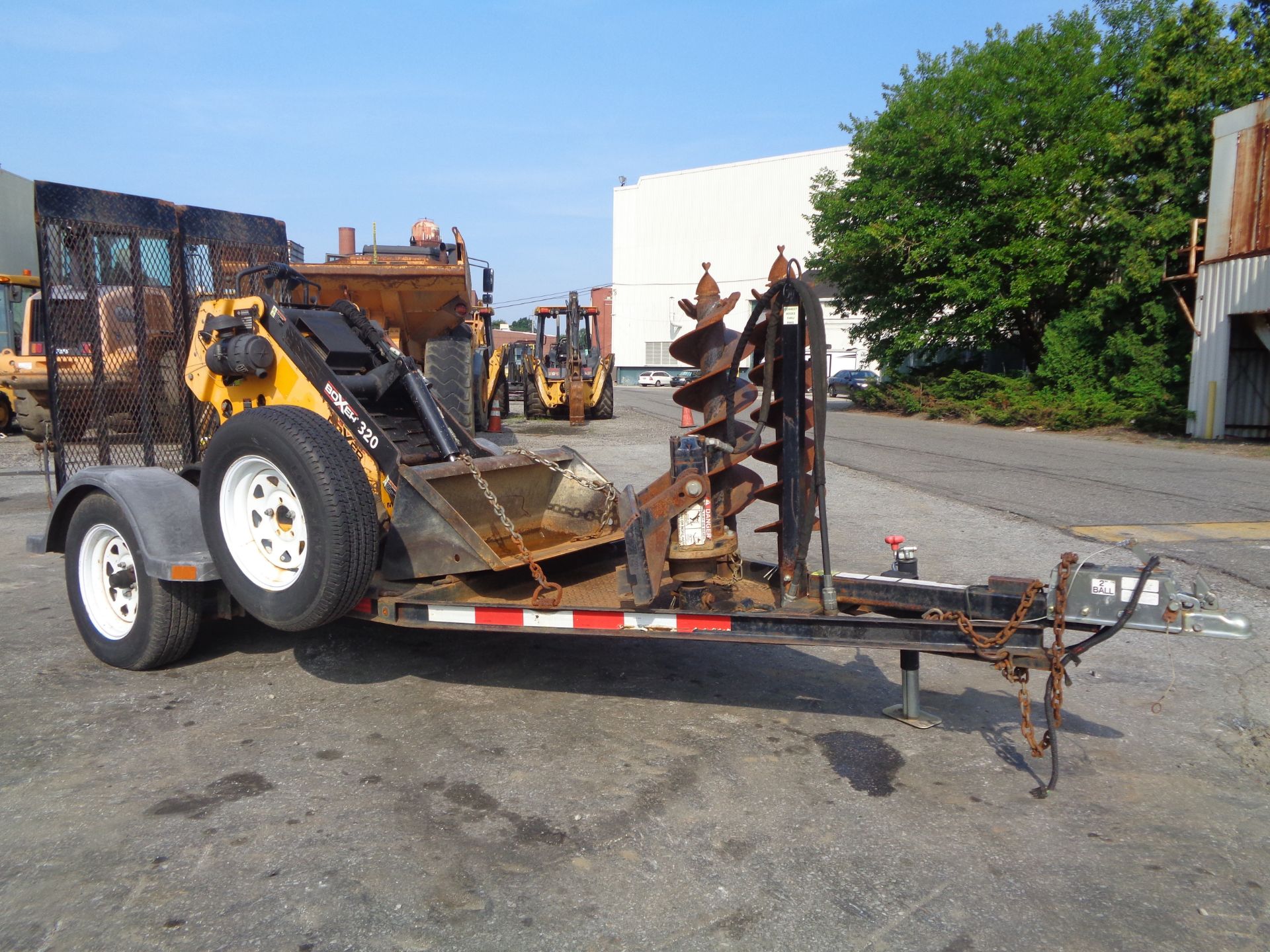 Boxer 320 Walk Behind Skid Steer with Trailer - Image 2 of 14