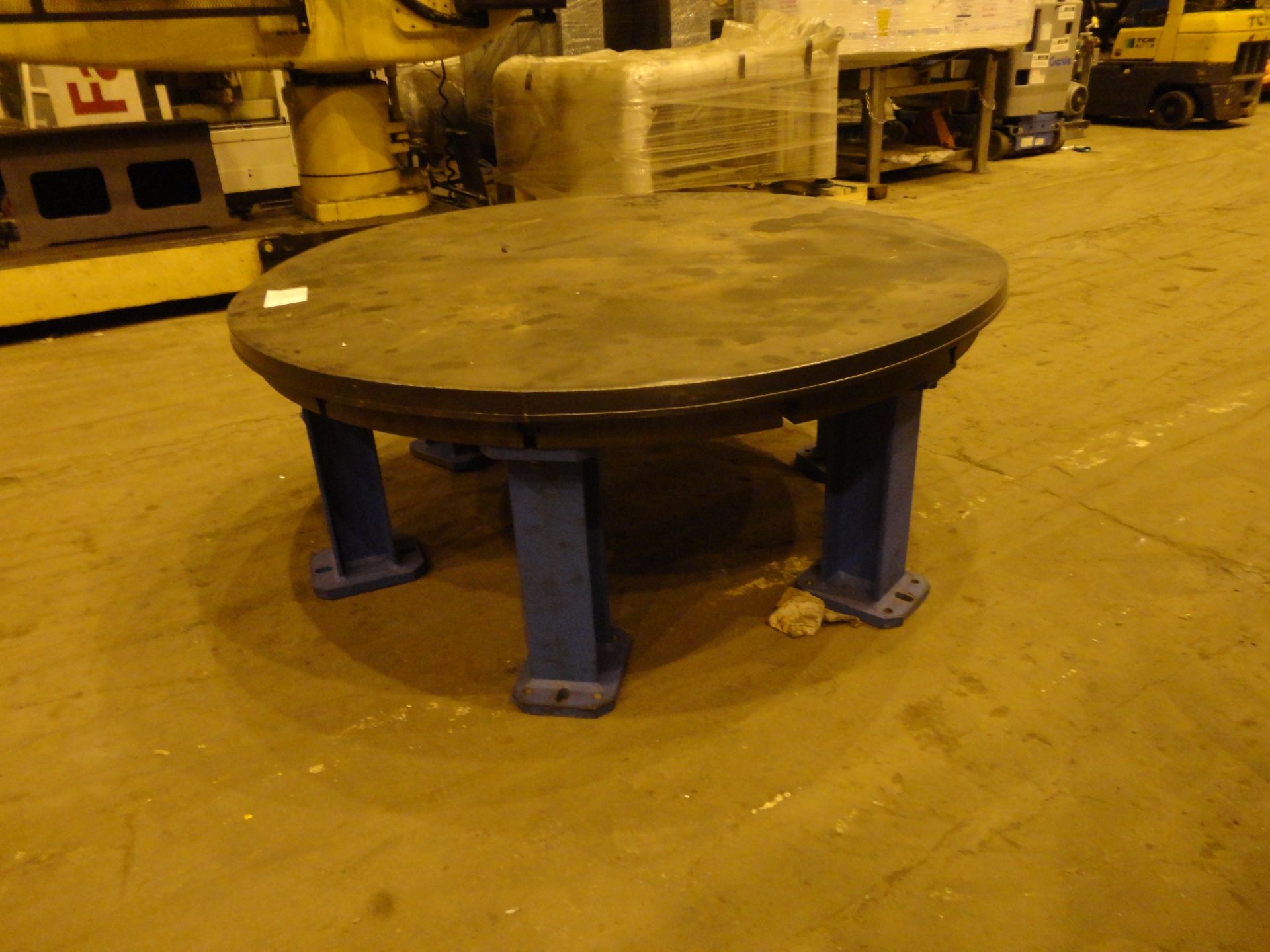 T-Slotted Floor 65” Faceplate Work Table - Image 9 of 14