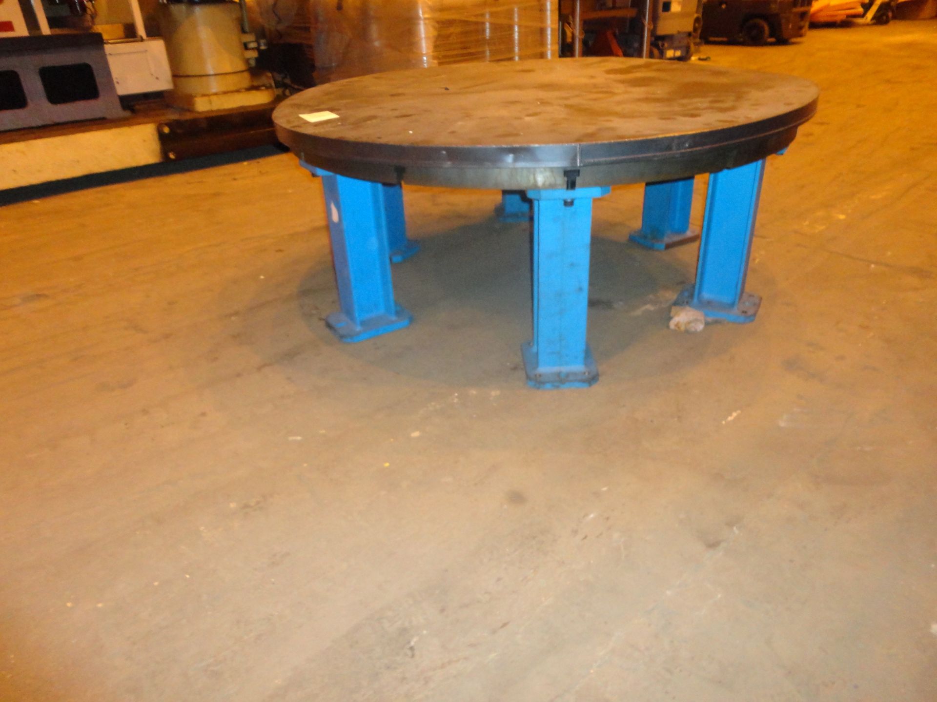 T-Slotted Floor 65” Faceplate Work Table - Image 12 of 14