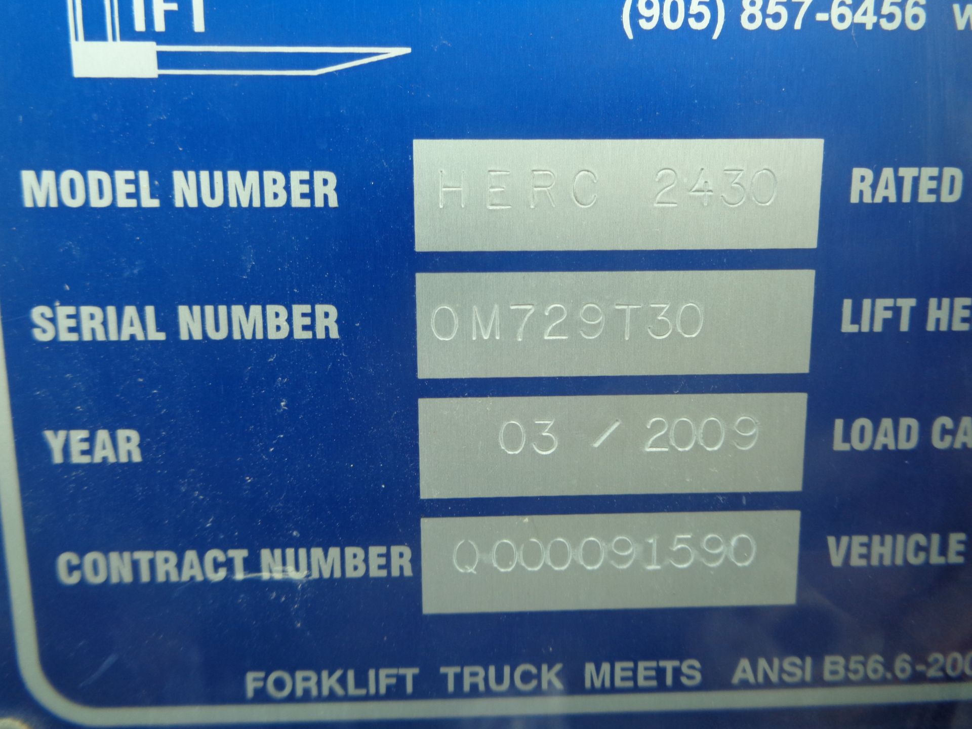 2009 Omega 2430 30,000 lbs Rough Terrain 4x4 Forklift Only 373 Hours - Image 22 of 24