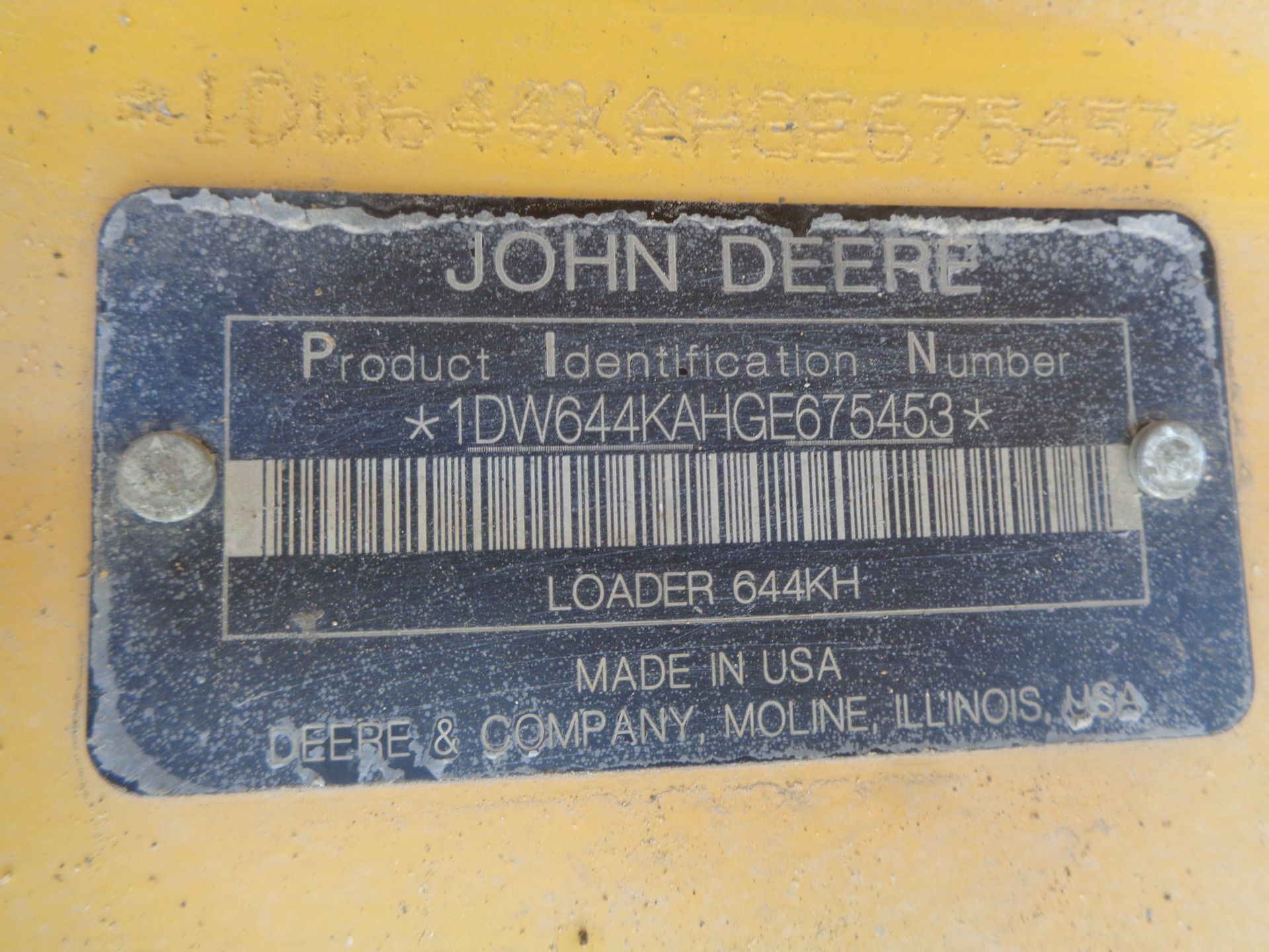 2016 John Deere 644K Wheel Loader with Bucket & Forks - Image 25 of 25