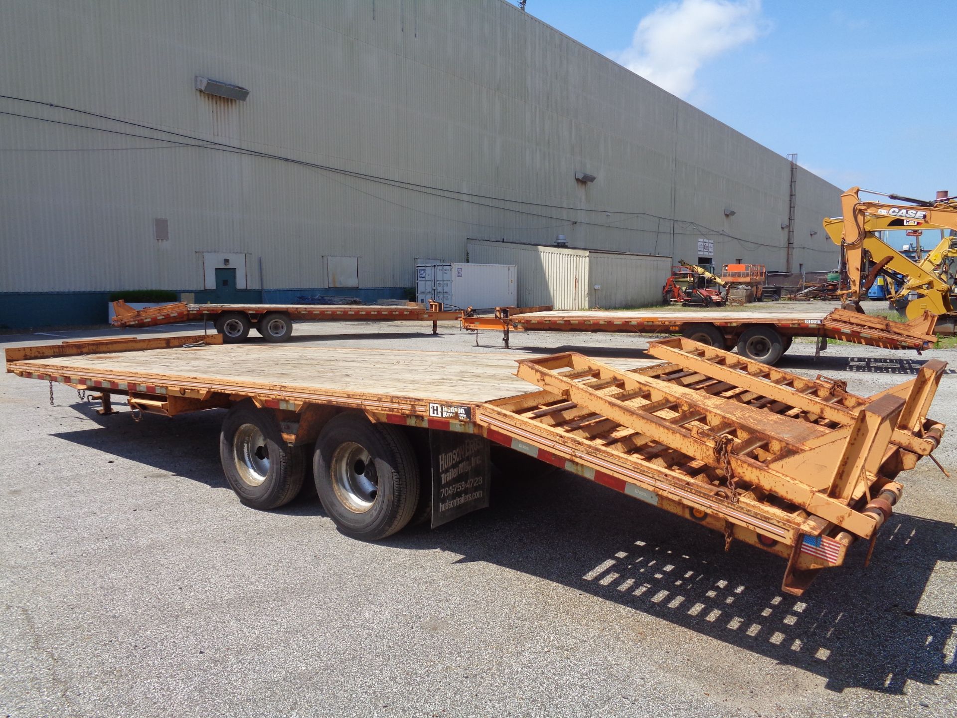 2011 Hudson Bros. Trailer HTD18D- 10 Ton- 20' Deck- Equipment Flat Bed - Image 3 of 9