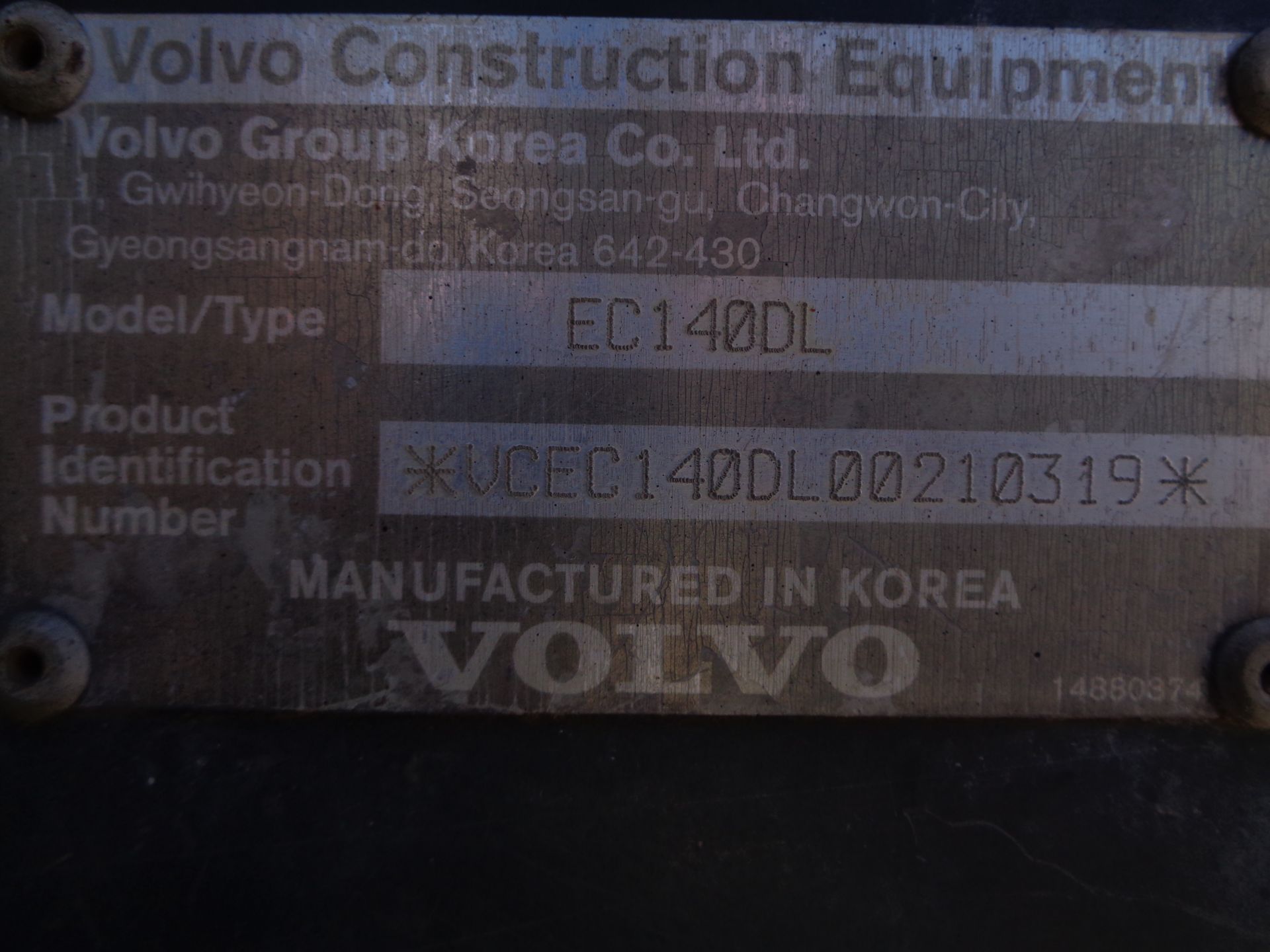 2013 Volvo EC140DL Hydraulic Excavator - Image 15 of 15