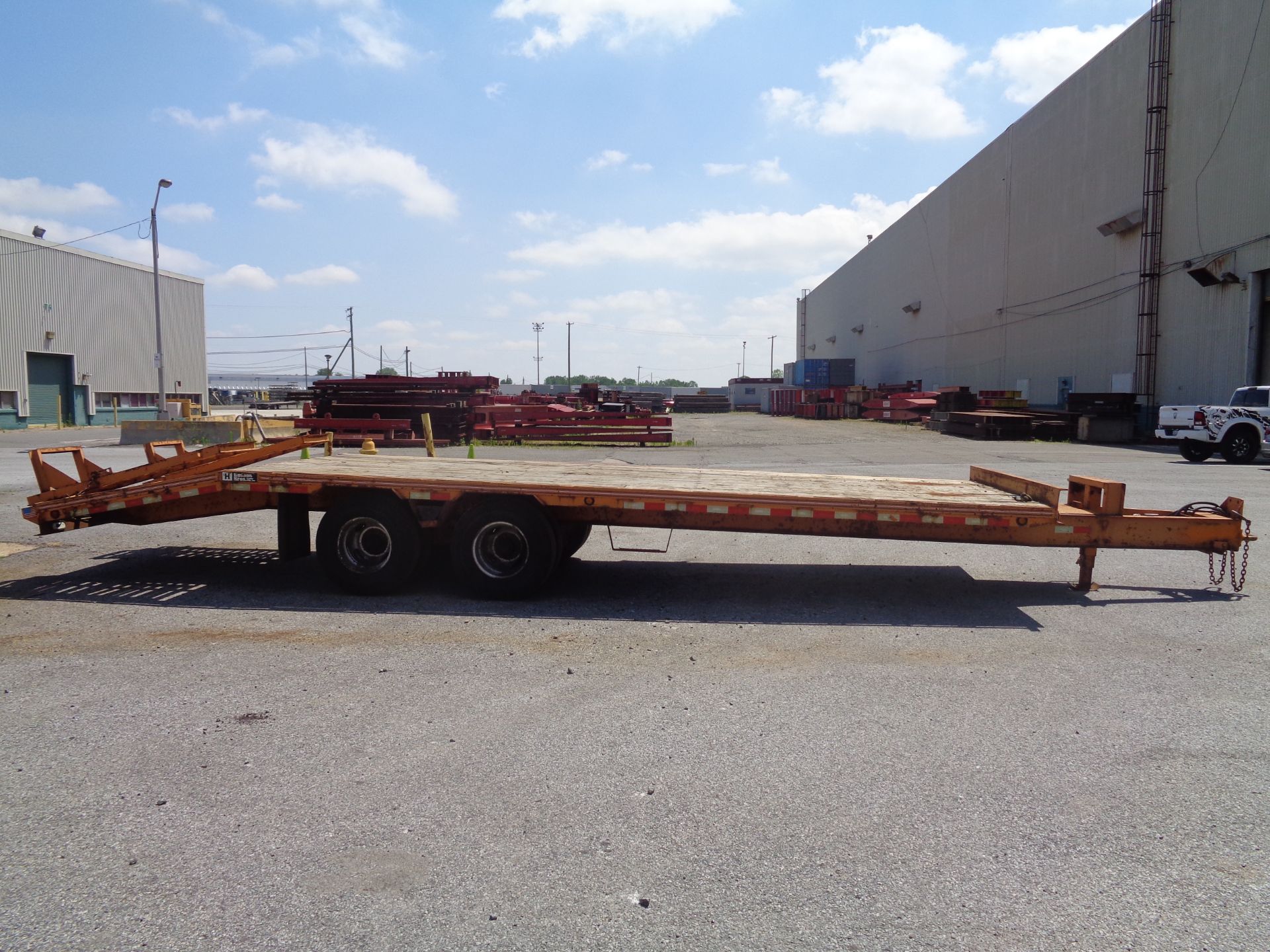 2011 Hudson Bros. Trailer HTD18D- 10 Ton- 20' Deck- Equipment Flat Bed - Image 7 of 9