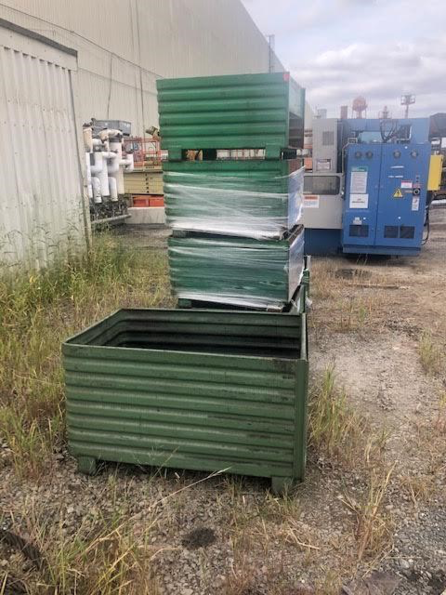 Lot of 6 Steel Bins - Image 2 of 2