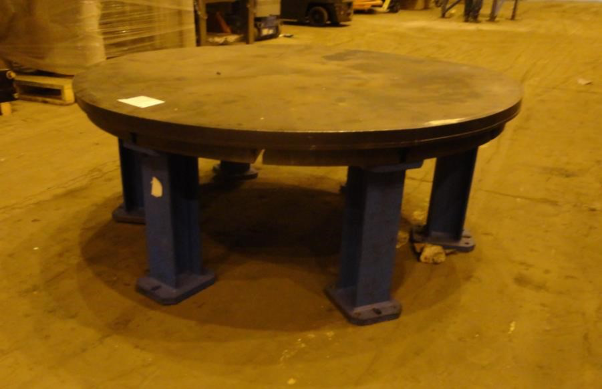 65 in T Slotted Face Plate Steel Table - Image 2 of 4