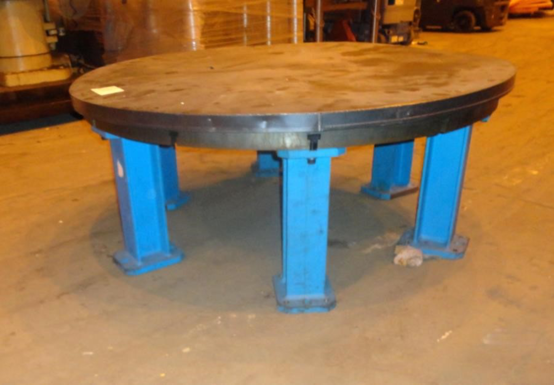 65 in T Slotted Face Plate Steel Table