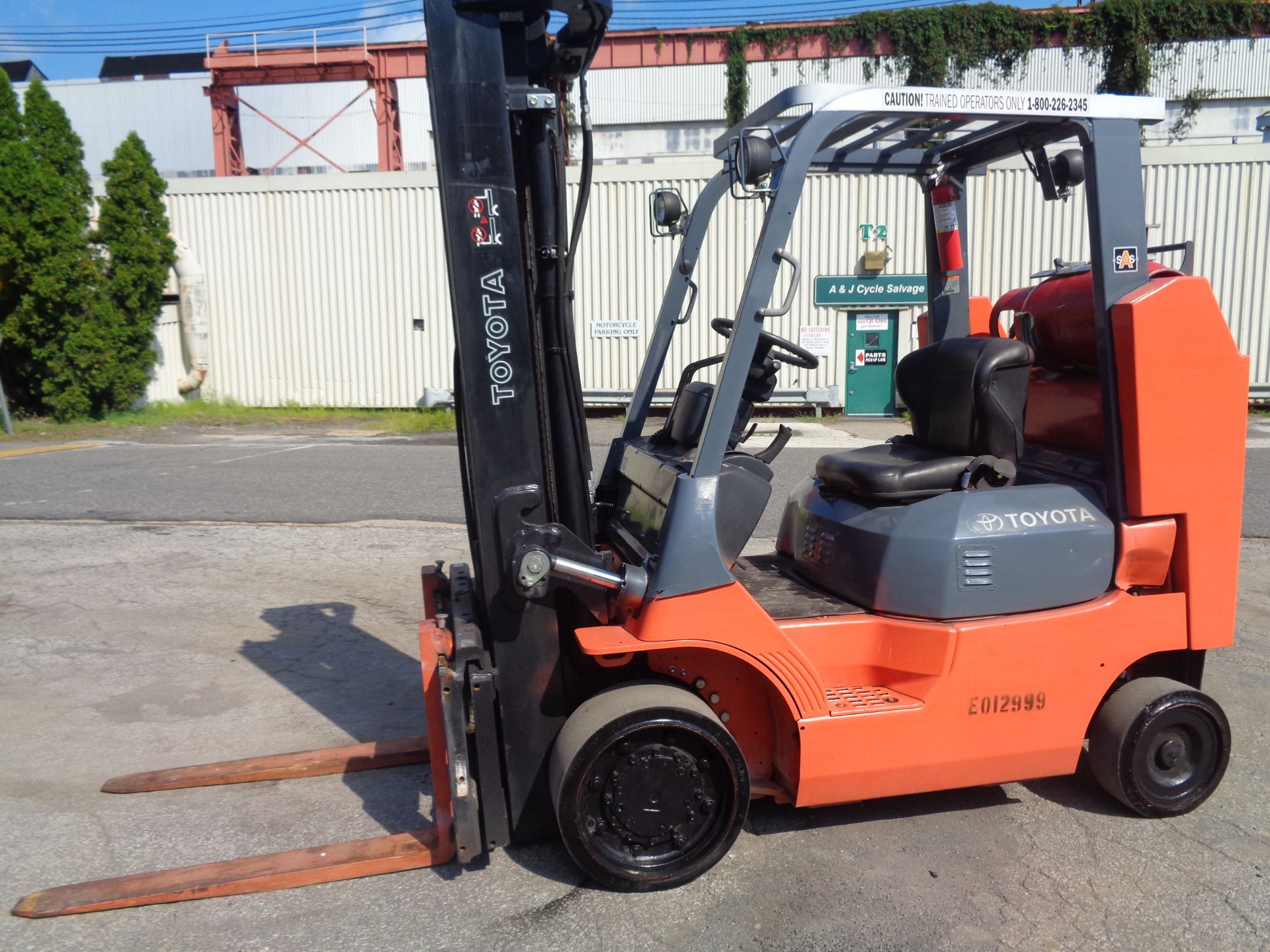 2012 Toyota 7FGCU35-BCS 7,000lb Forklift - Image 8 of 17