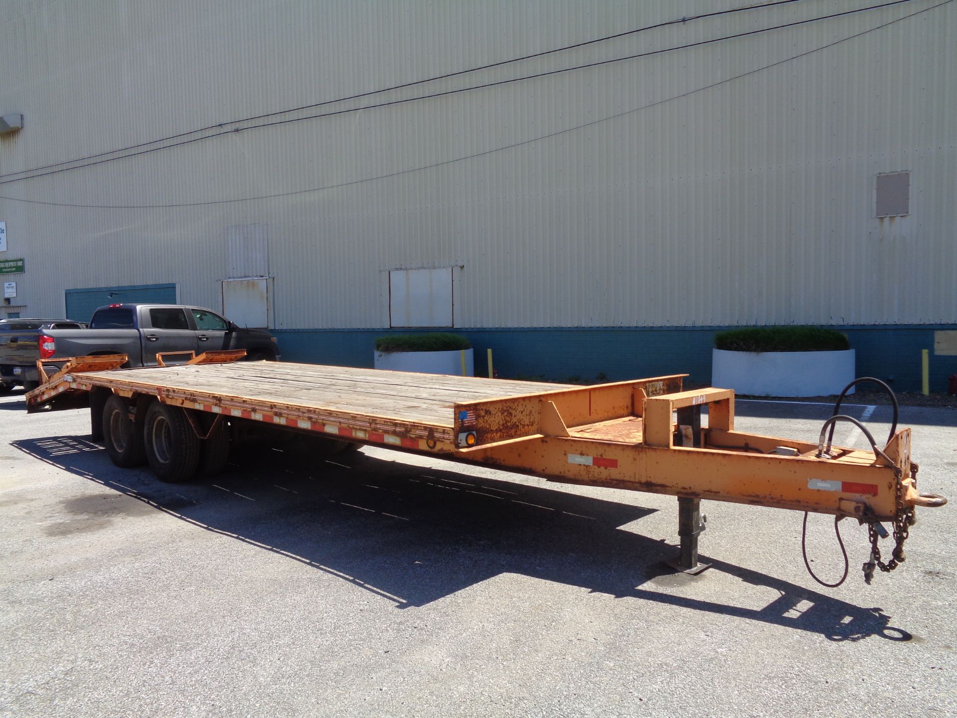 2012 Hudson Bros. Trailer HTD18D- 10 Ton- 20' Deck- Equipment Flat Bed - Image 2 of 8