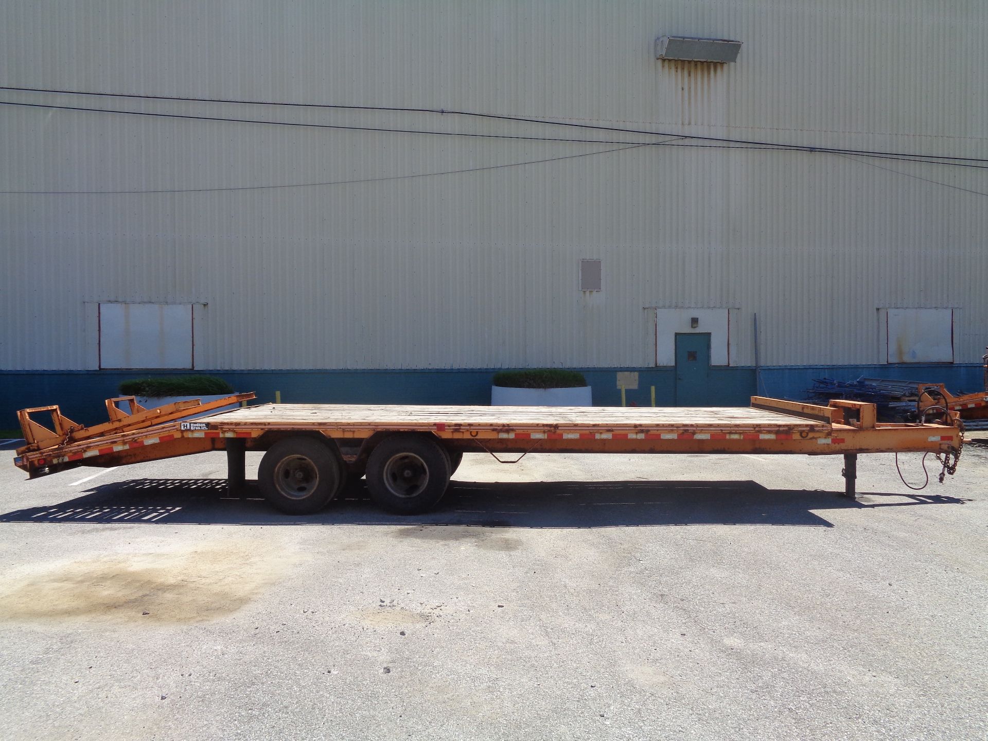 2012 Hudson Bros. Trailer HTD18D- 10 Ton- 20' Deck- Equipment Flat Bed