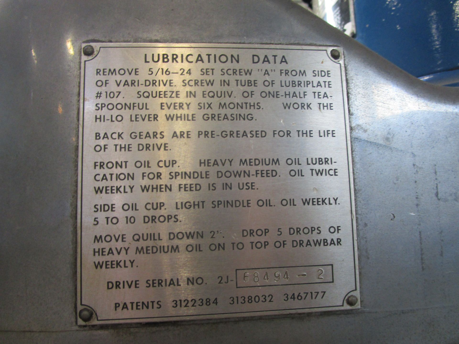 Bridgeport Vertical Milling Machine - Image 5 of 7