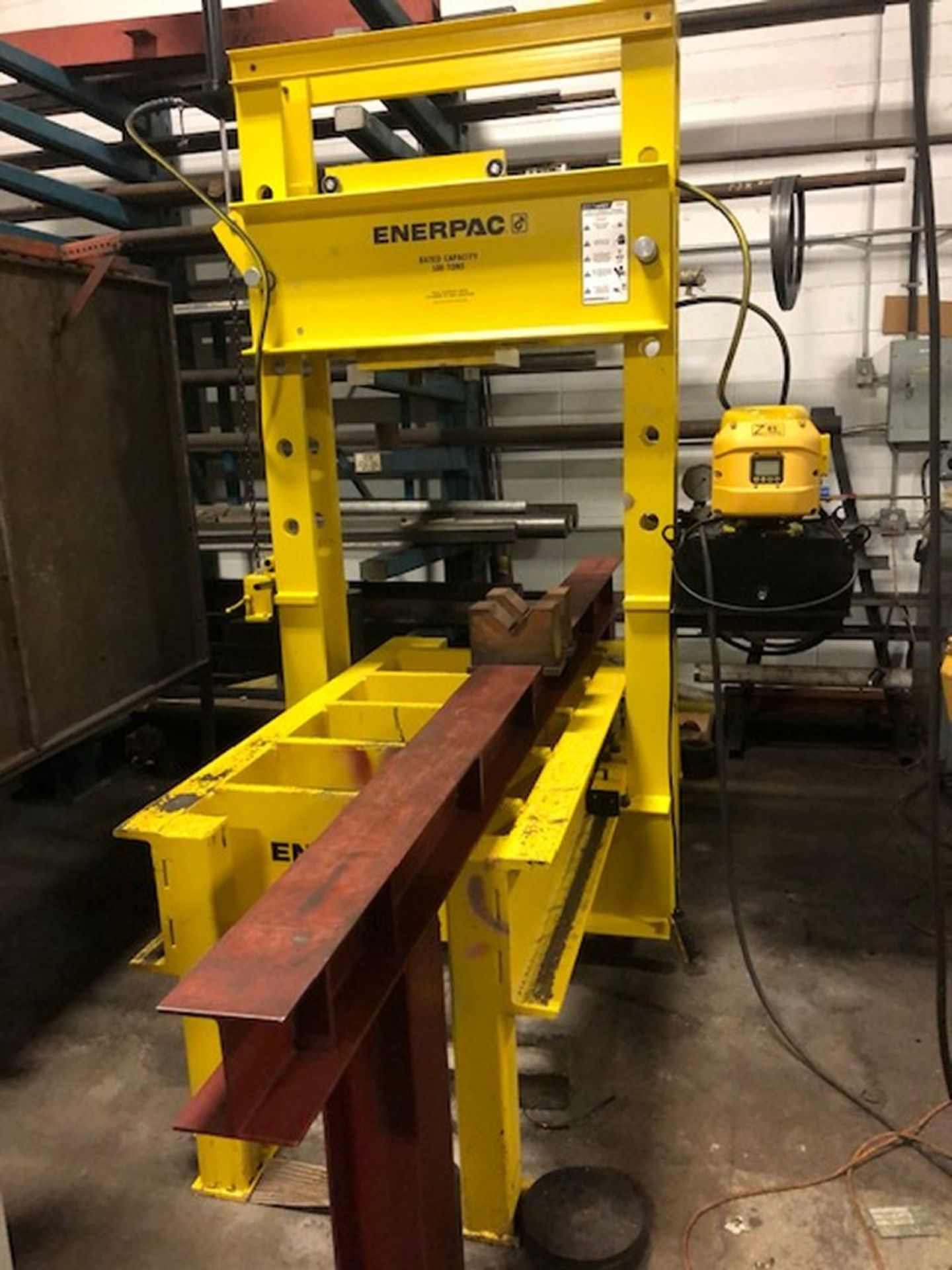 ENERPAC 100 TON HYDRAULIC PRESS C/W DIGITAL READOUT, MODEL 1PR100D13-2, S/N 1015C - Image 2 of 8