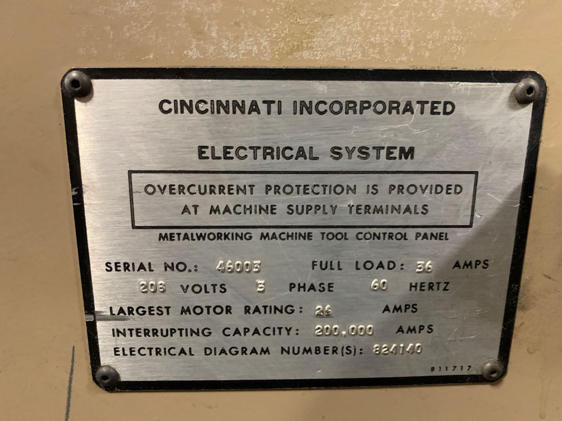 1990 Cincinnati Model 2CC10 Mechanical Power Squaring Shear Serial Number: 46003 - Image 20 of 28