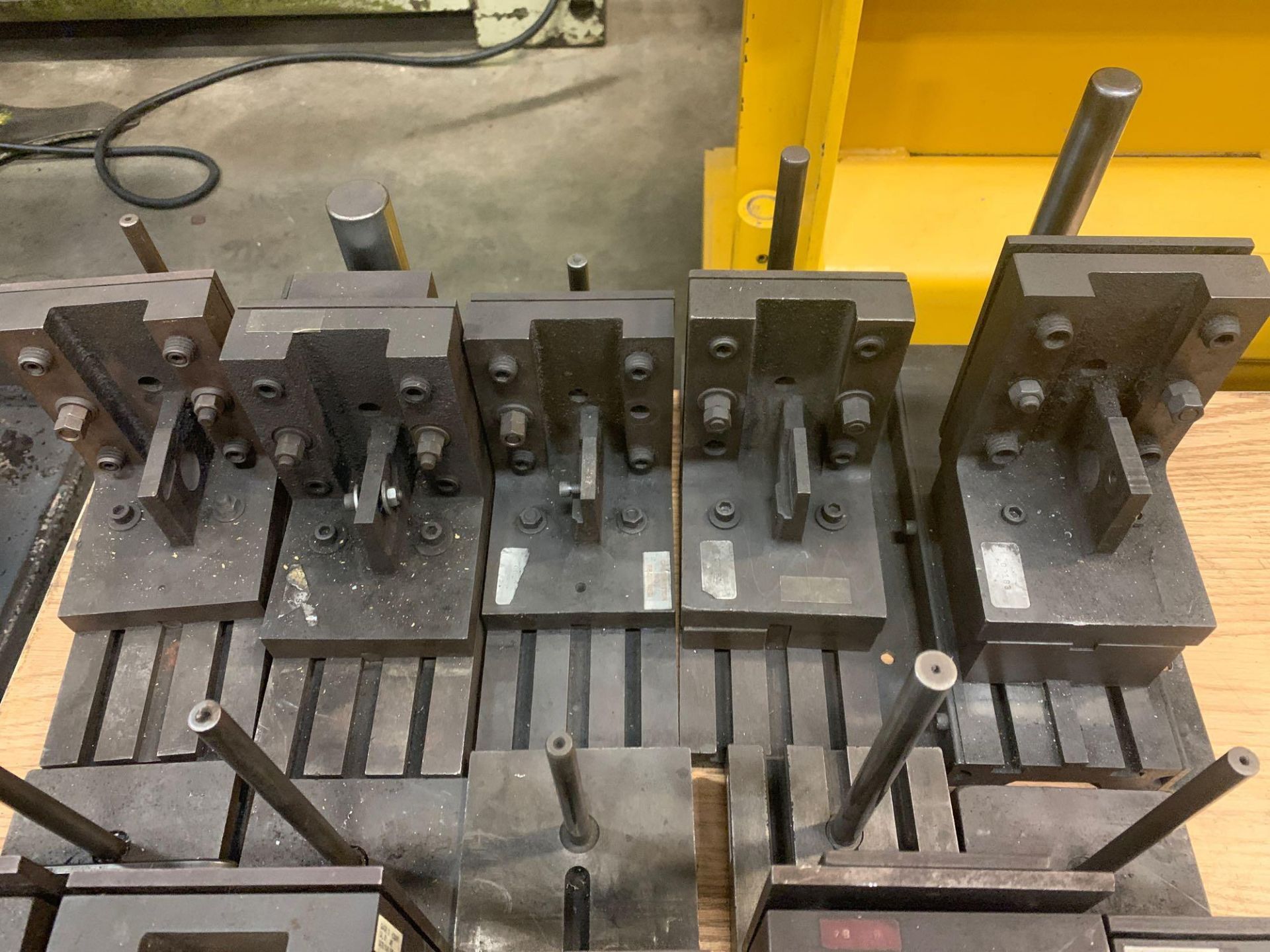 (16) adjustable hole gages on 4-1/2x12" T-slot tables - Image 4 of 6