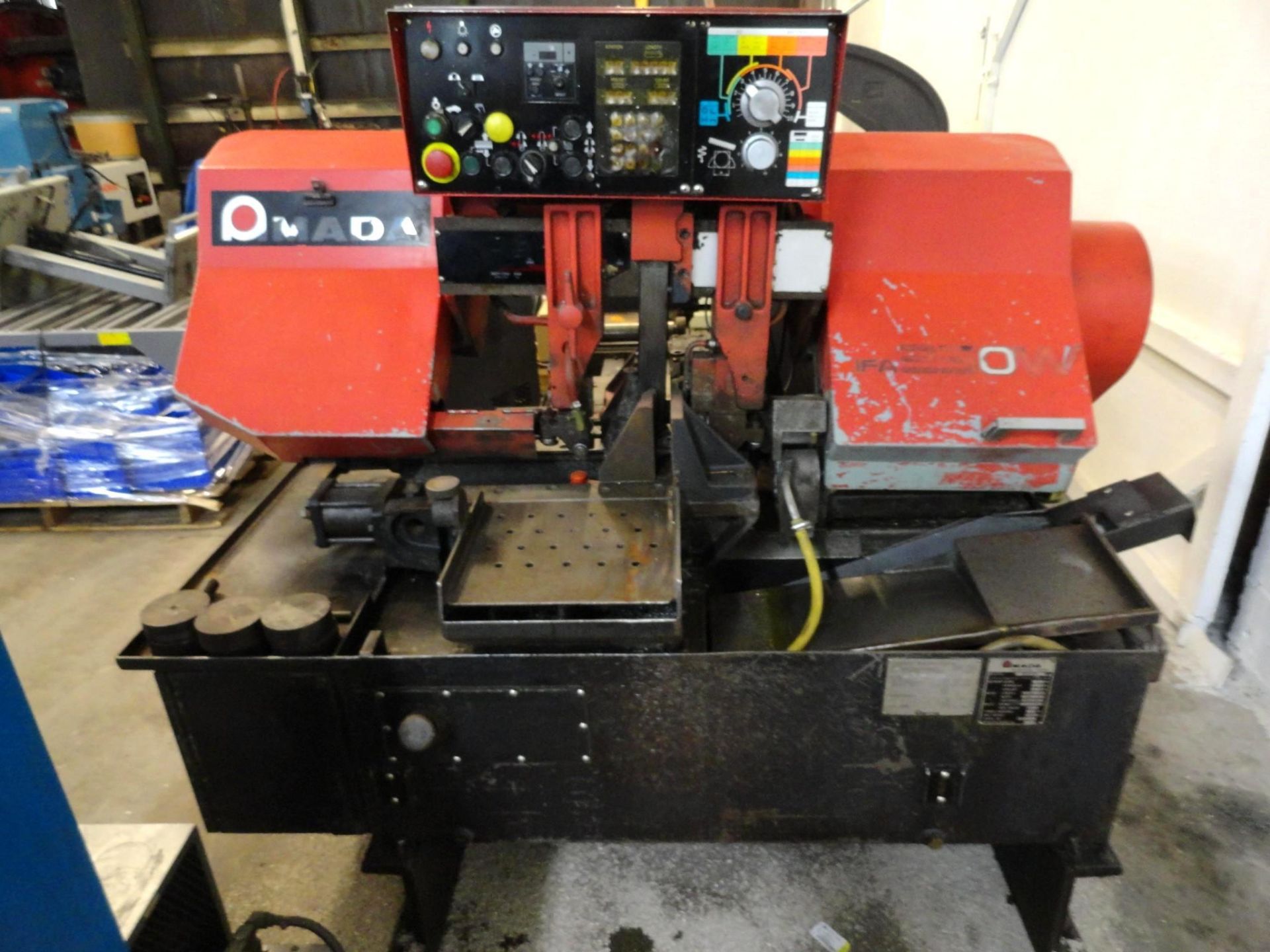 Amada HAD-250W Automatic Band Saw, Serial Number 250-20166