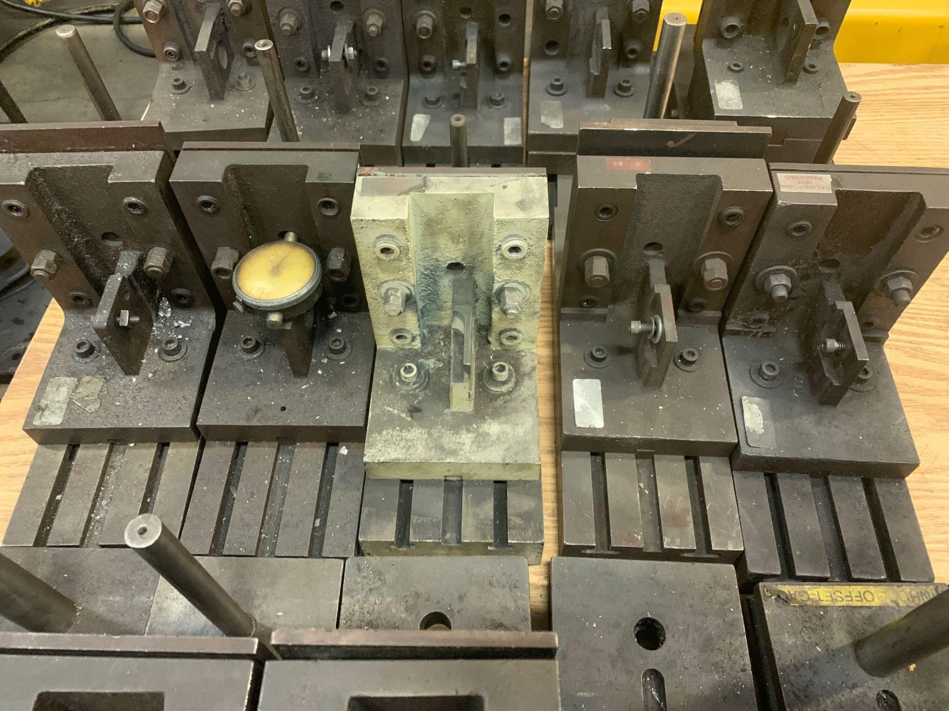 (16) adjustable hole gages on 4-1/2x12" T-slot tables - Image 3 of 6