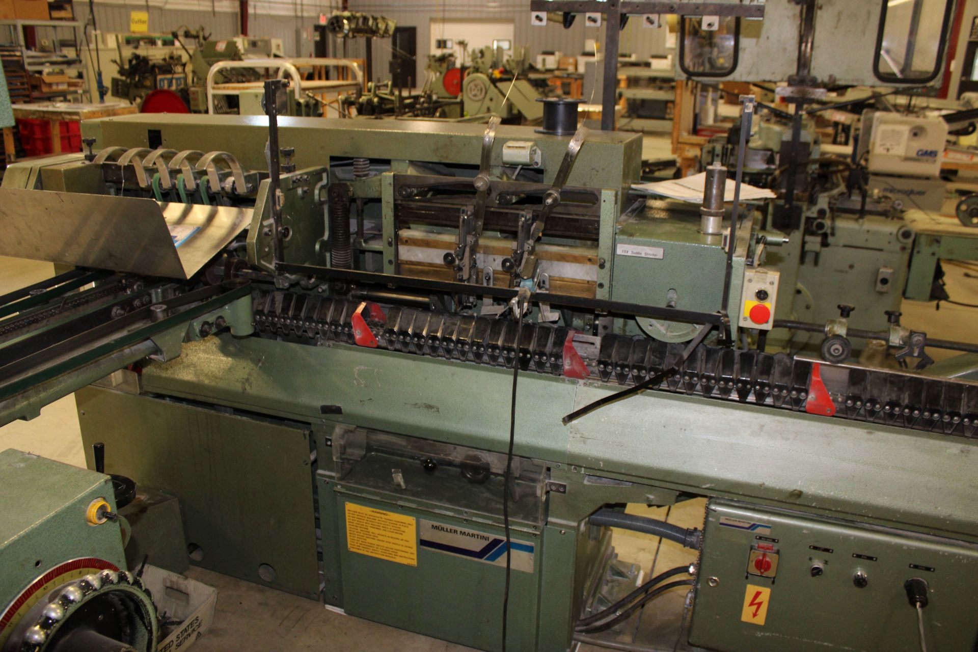 Muller Martini Saddle Stitcher/ Binder Type 221-4, Deluxe Stitcher DB75V Hans Muller Type 890 - Image 4 of 5