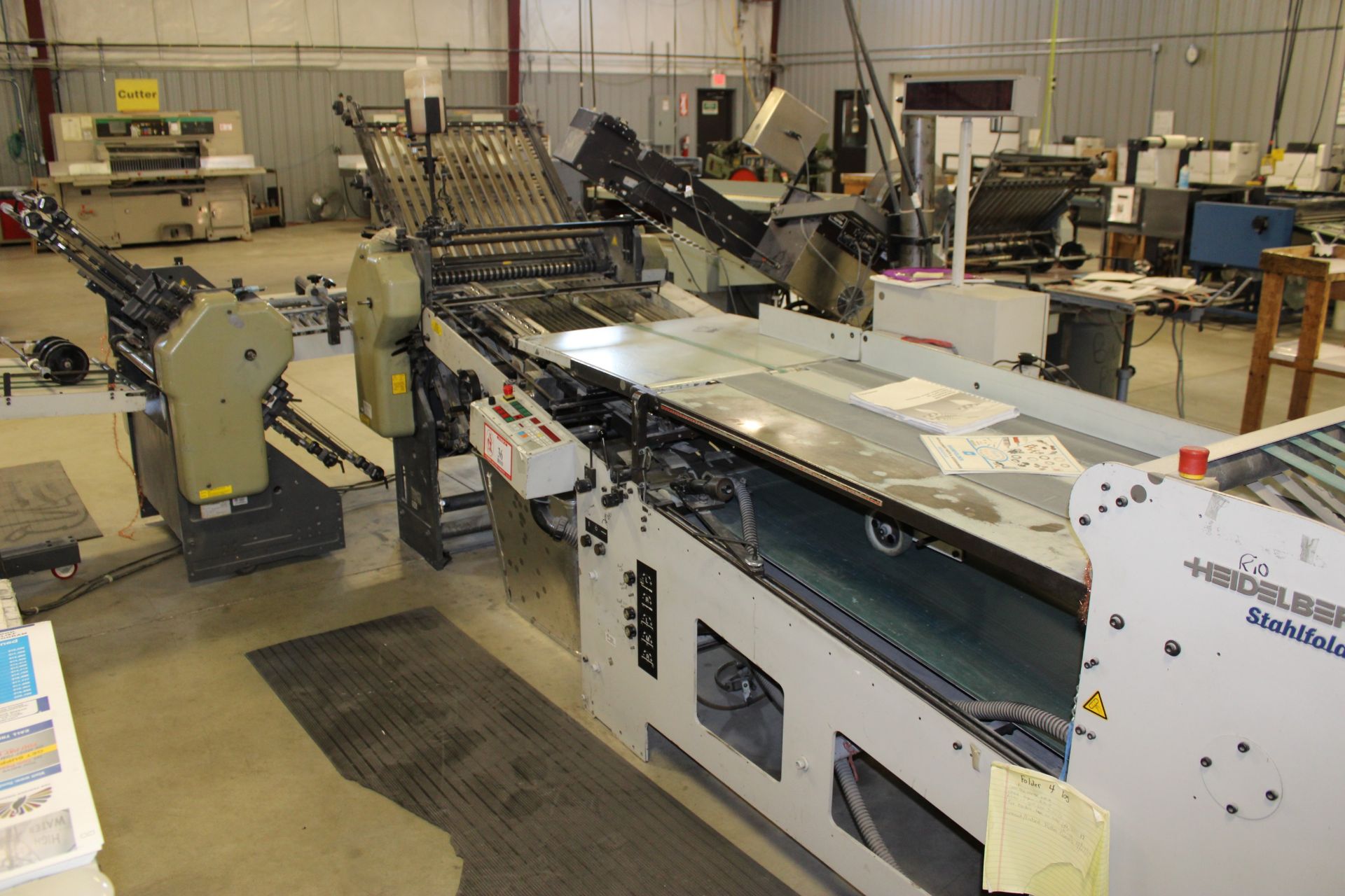 Heidelberg Stahl Folder & Stacker Model S1426D-4-PAR-3 Continuous Feeder s/n 1410F0028 and Stahl