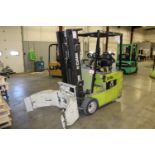 Clark Model TMG20 2500lb, 188" Lift, Solid Tired, 36 Volt Electric Forklift, Cascade Rotating