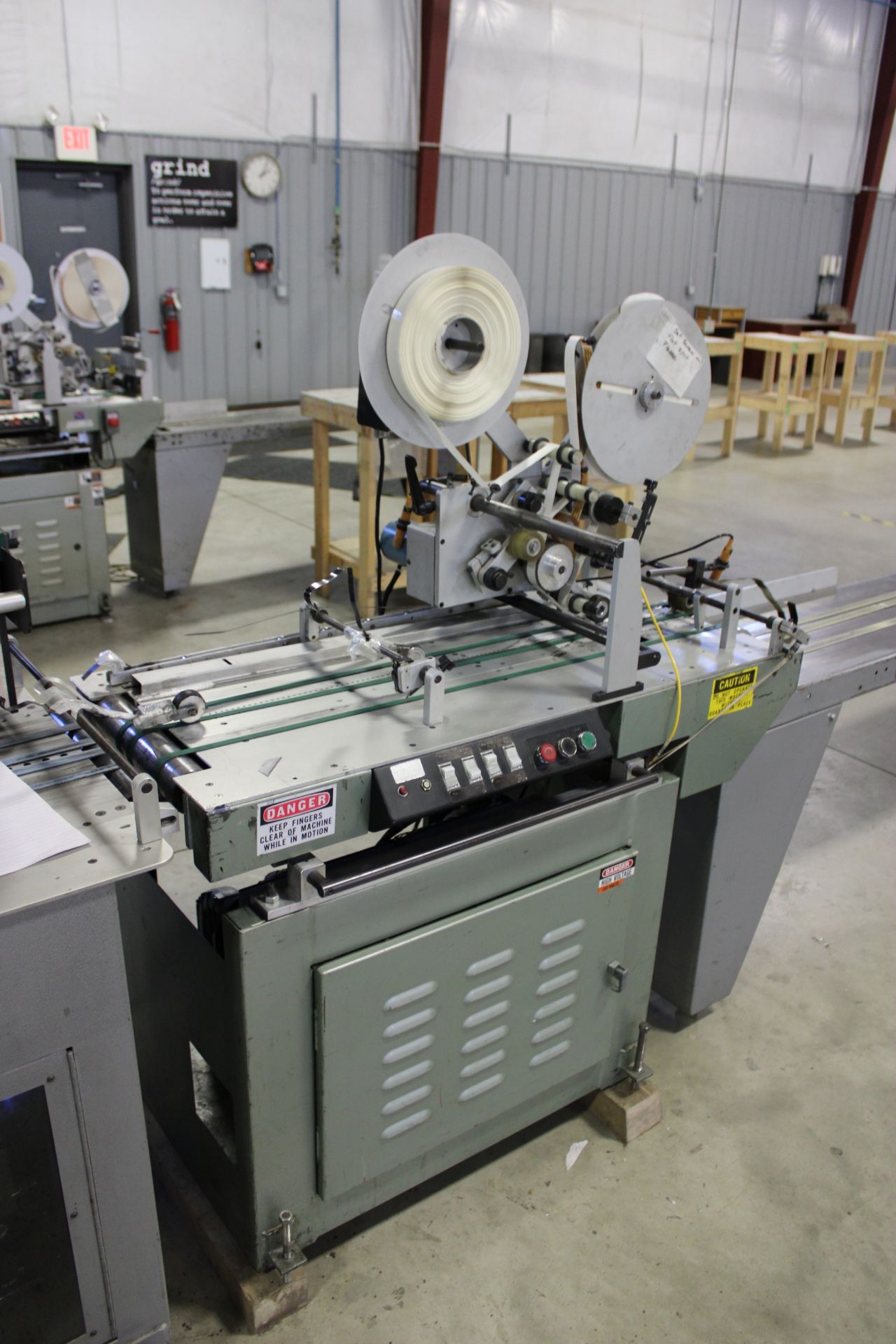 Kirk-Ruby Friction Fed Printer/Tabber w/ Infrared Dryer and 12" x 12' Offload Conveyor Model 215-N - Image 3 of 4