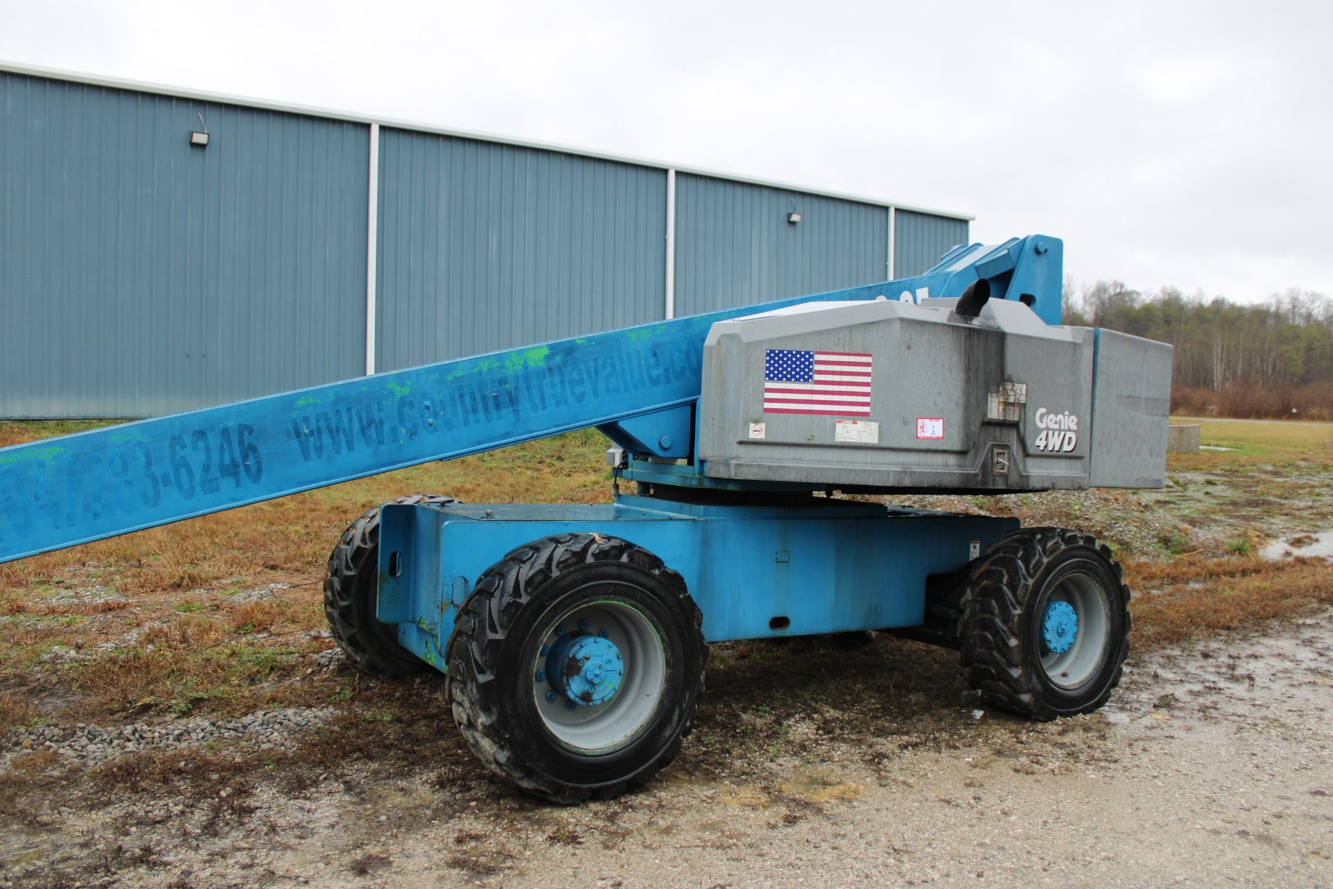 Genie S85 Manlift, Diesel, 4 x 4, Extendable Axle, Rebuilt Motor 01/20 - Image 3 of 6