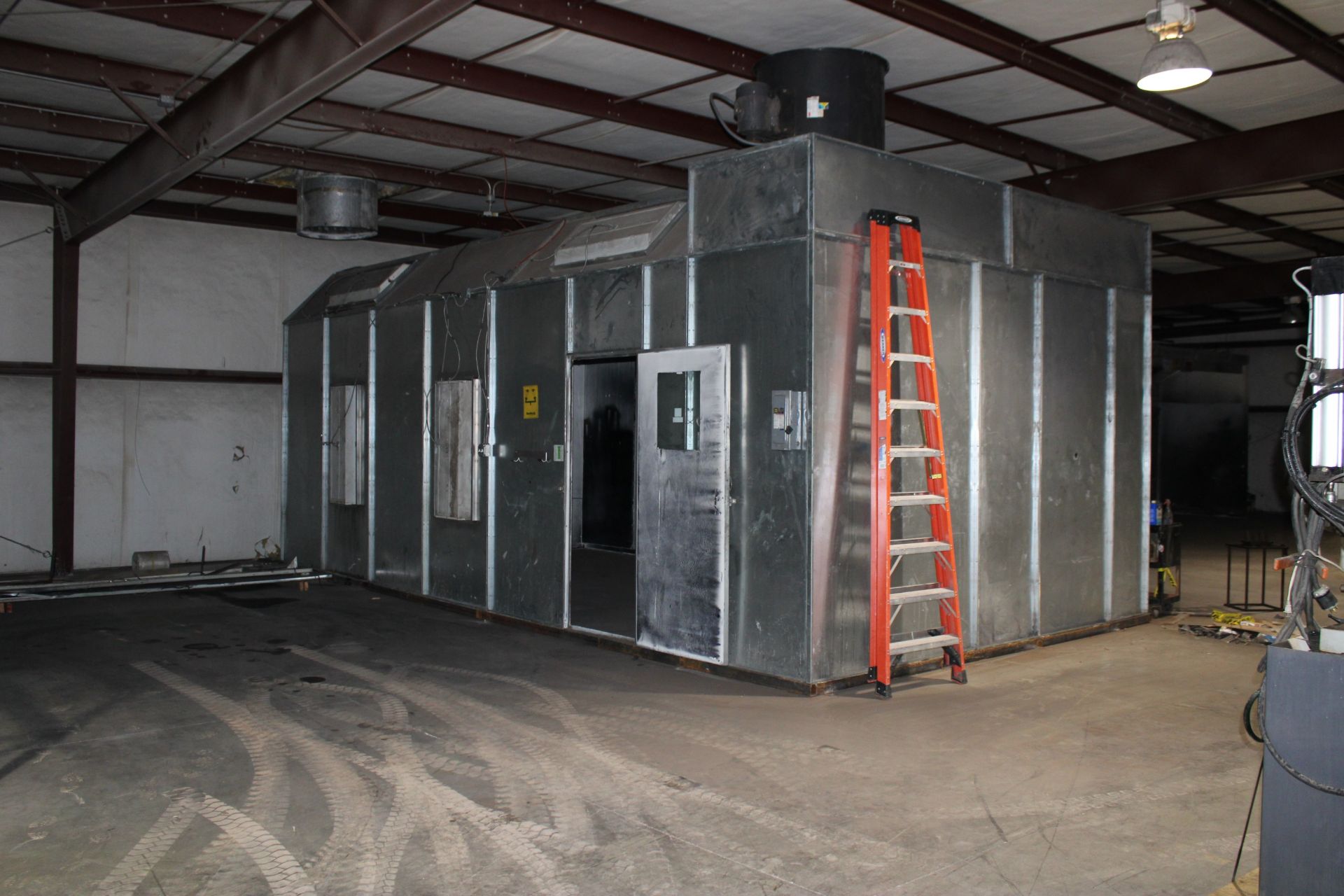 28' x 14' 6" x 11' 6" Paint Booth NOTE: $300 to dismantle and palletize